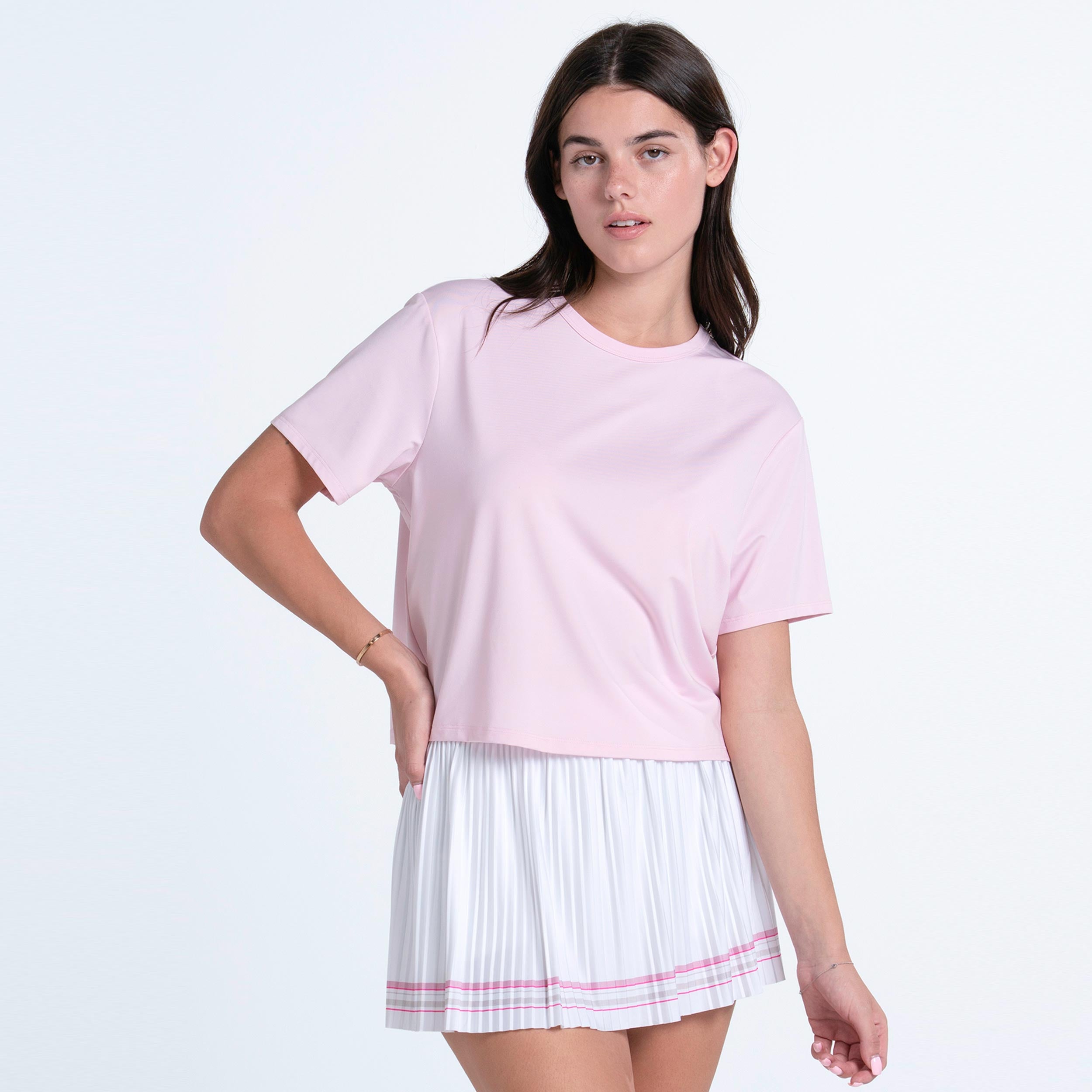 Lucky in Love Power Box Camiseta de manga corta Mujeres - rosa, blanco