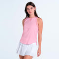 Chill Out Camiseta de tirantes Mujeres - rosa, blanco