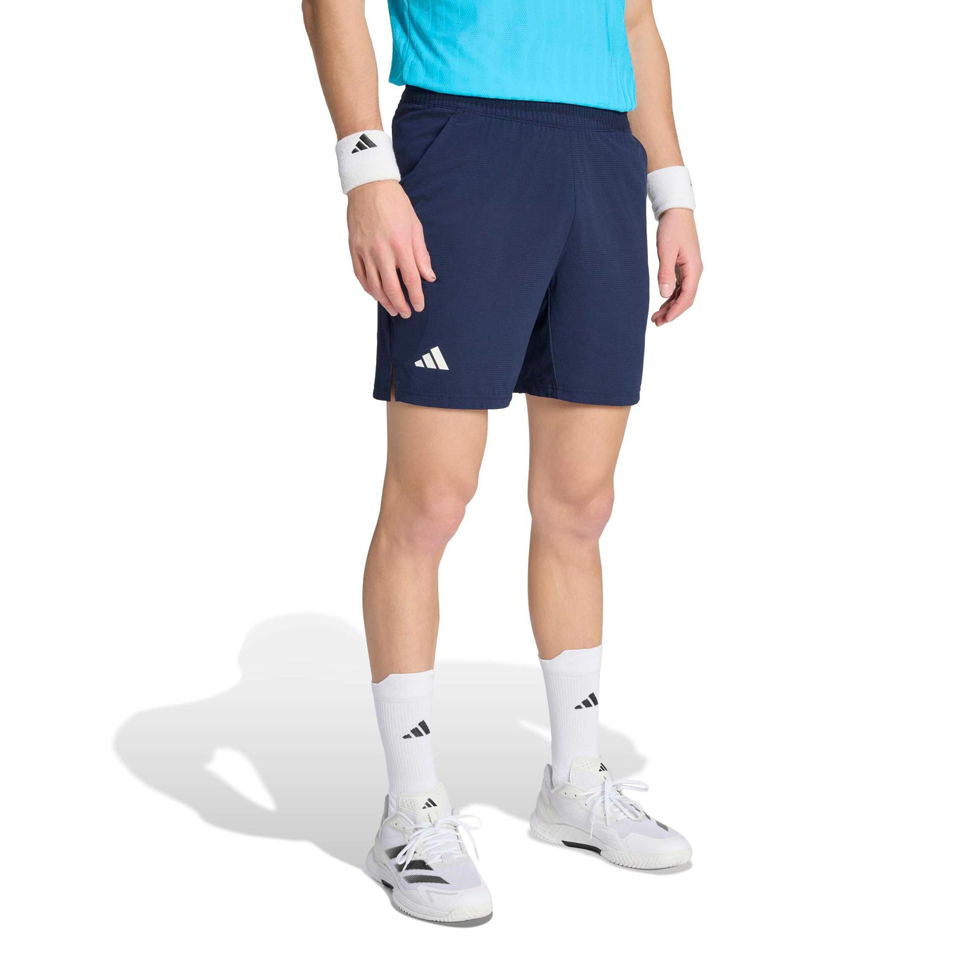 adidas 7Inch Ergo Shorts Hombres - azul oscuro, blanco