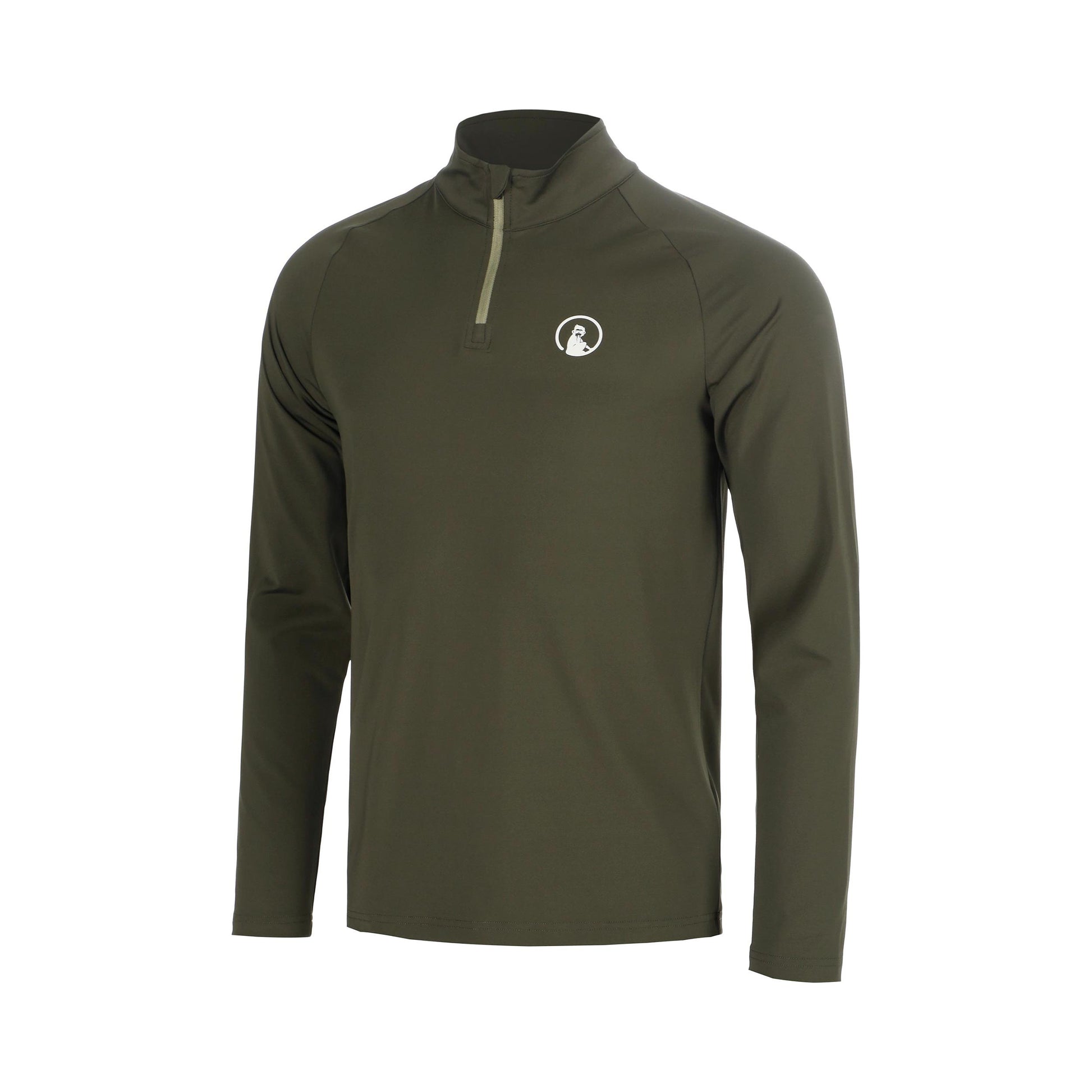 Quiet Please Memories Big Serve 1/4 Zip Camiseta de manga larga Chicos - verde oscuro