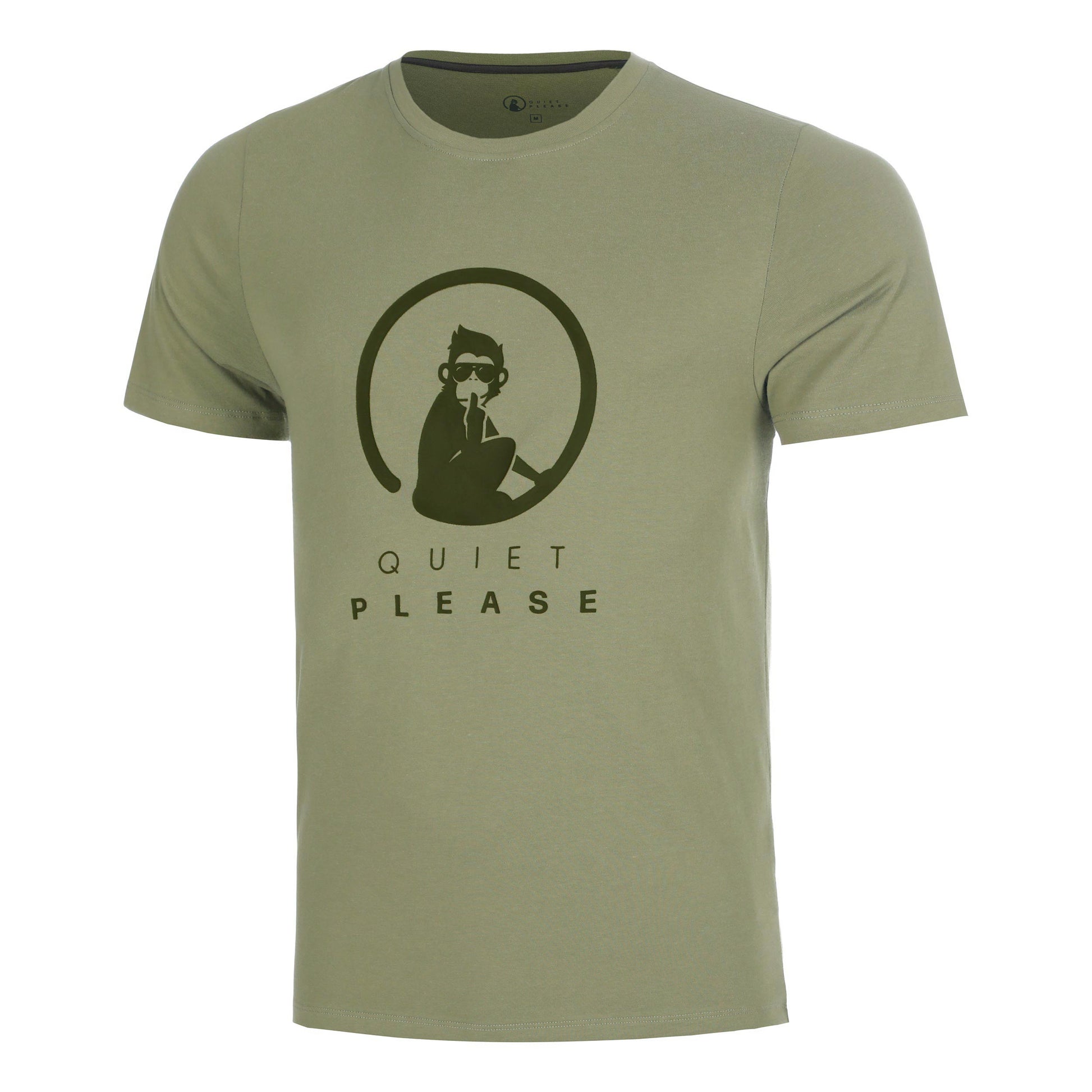 Quiet Please Memories Training Camiseta de manga corta Hombres - caqui