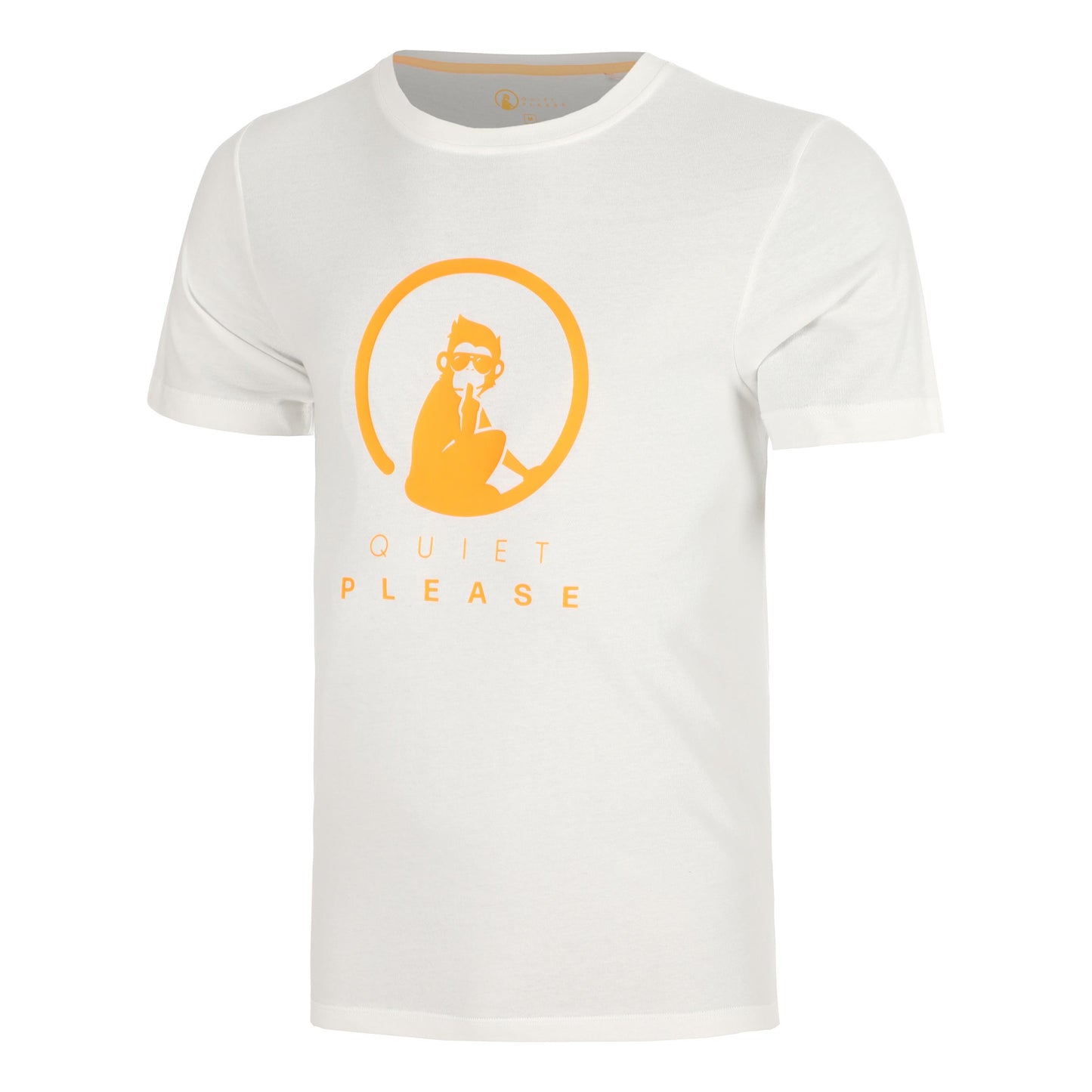 Quiet Please Glow Training Camiseta de manga corta Hombres - crema