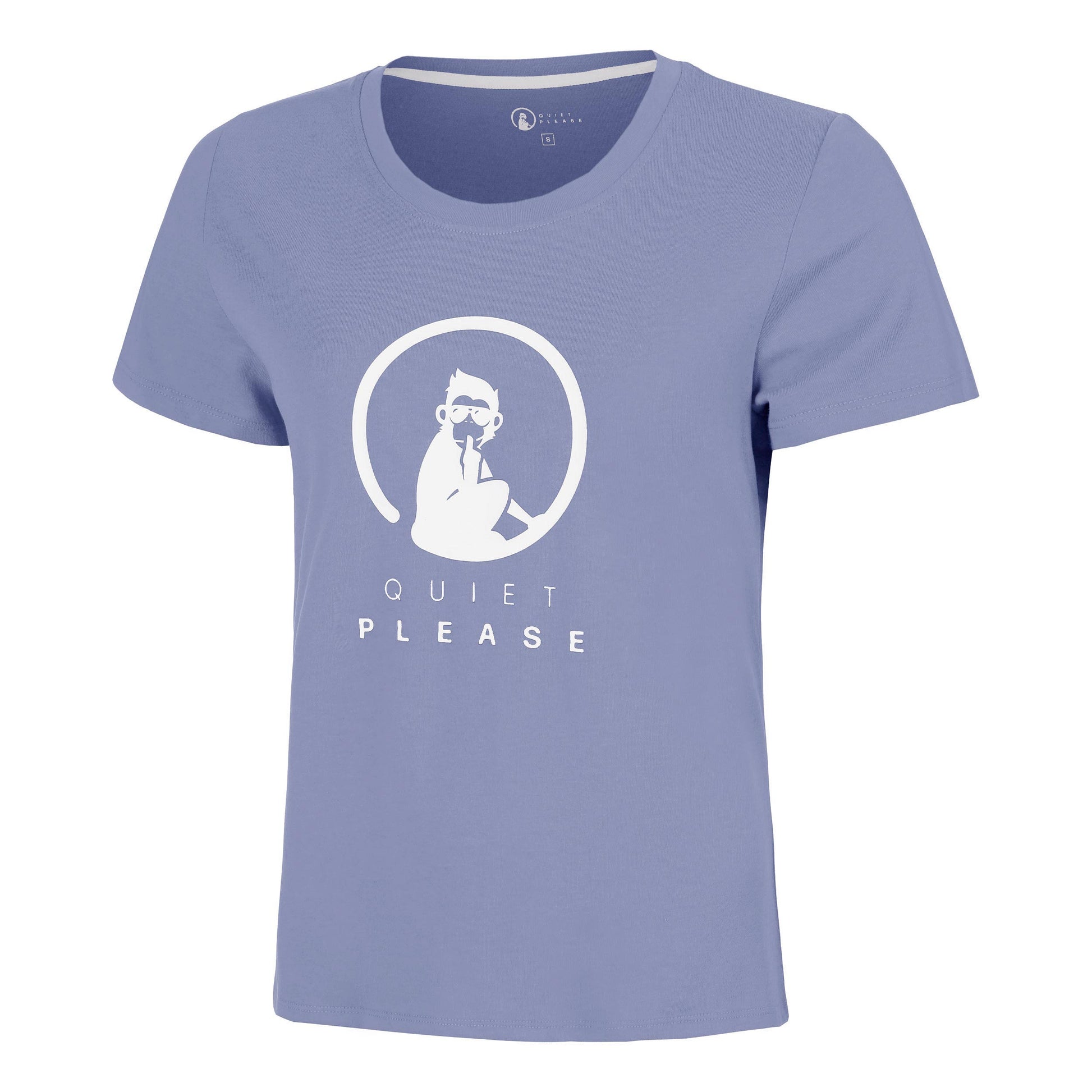 Quiet Please Glow Training Camiseta de manga corta Mujeres - azul