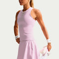 Court Dri-FIT Advantage Ace High Rise Falda Mujeres - rosa pastel