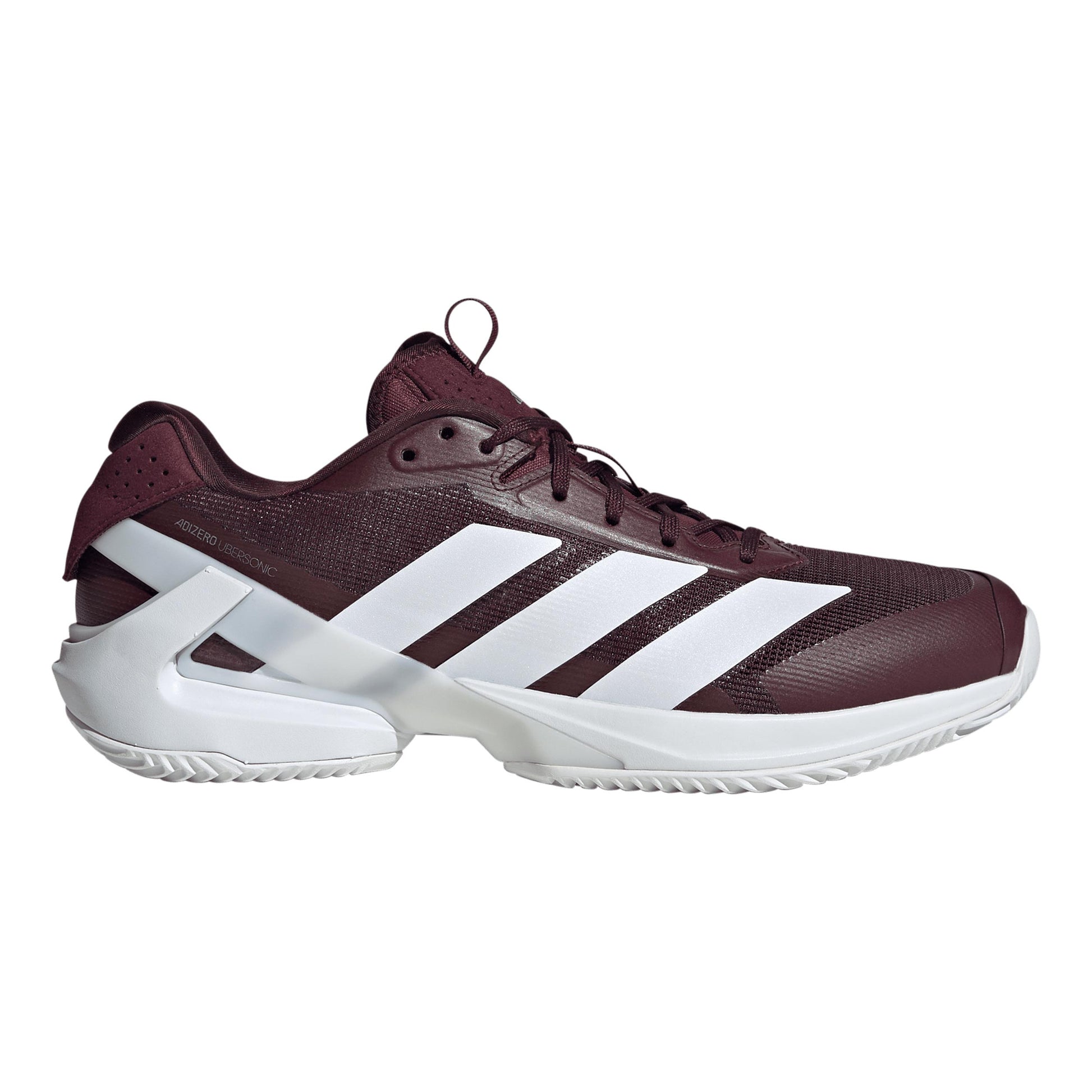 adidas adizero Ubersonic 5 Zapatilla tierra batida Hombres - rojo vino, plateado