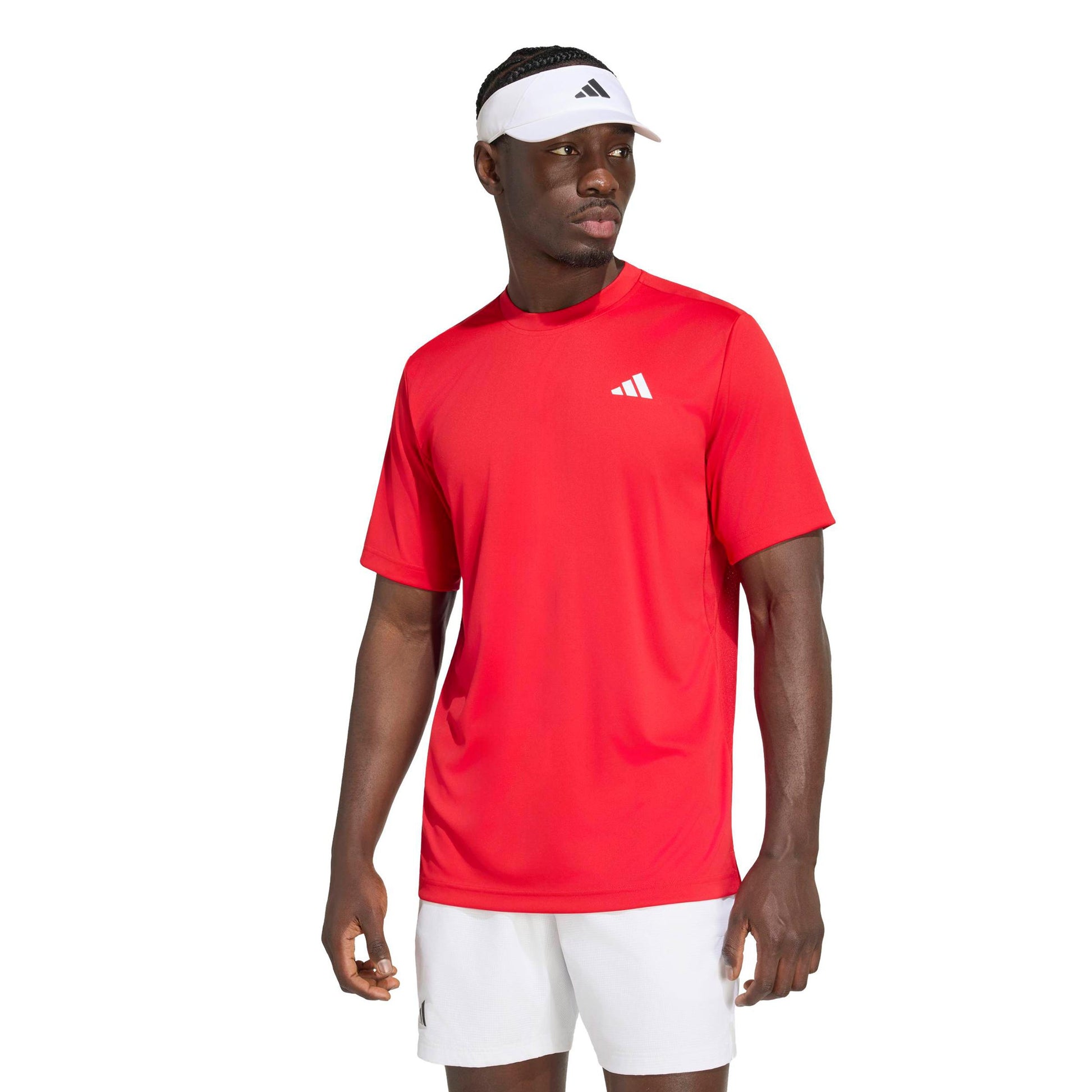 adidas Club Camiseta de manga corta Hombres - rojo, blanco