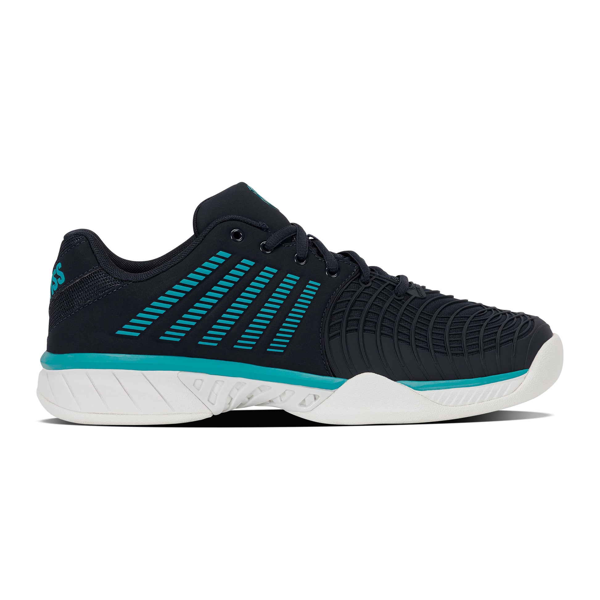 K-Swiss Express Light 3 Zapatilla para pista cubierta Hombres - negro, turquesa
