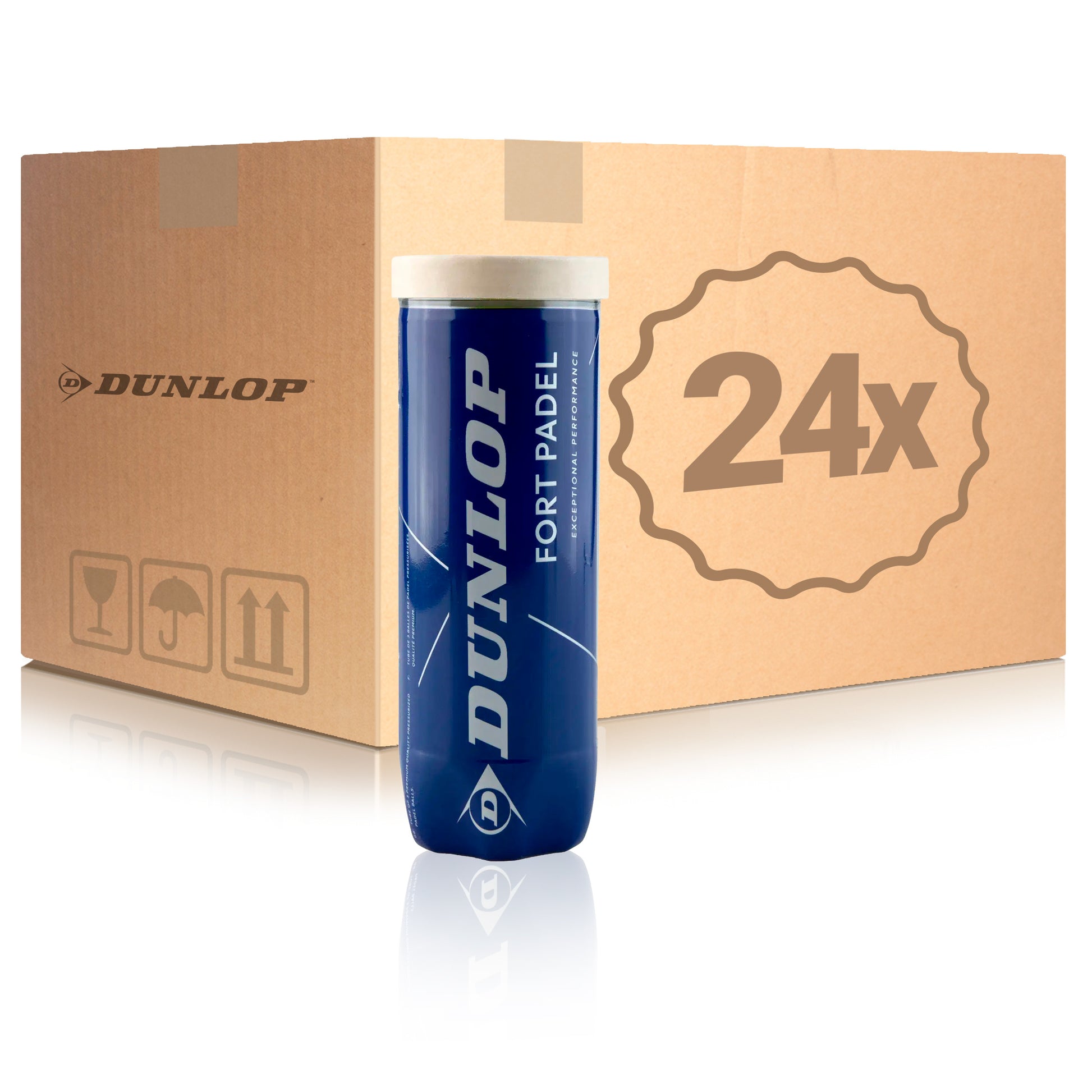Dunlop 24 botes de 3 pelotas Fort Padel