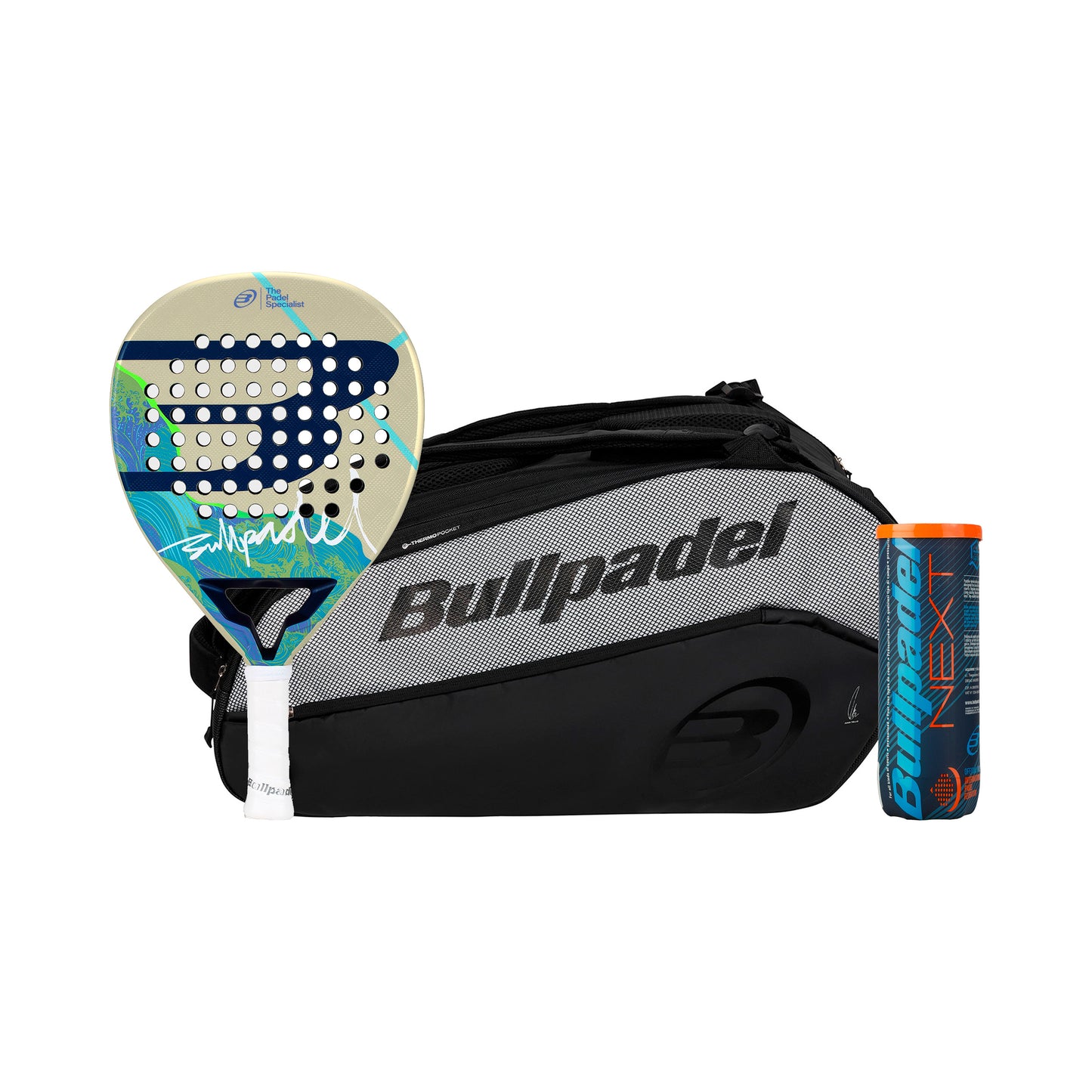 Bullpadel Iconic Light 26 Más raquetera, Más tubo de pelotas