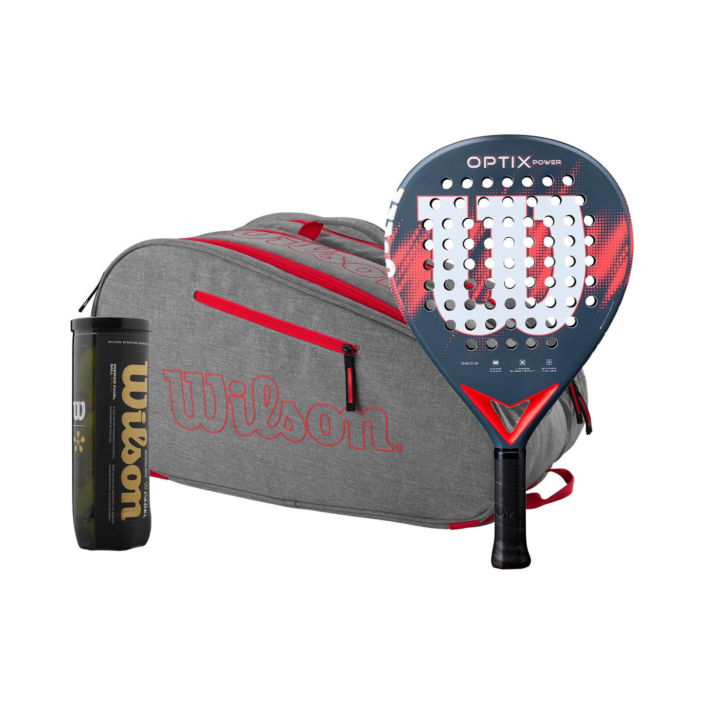 Wilson Optix V2 Power Más raquetera, Más tubo de pelotas