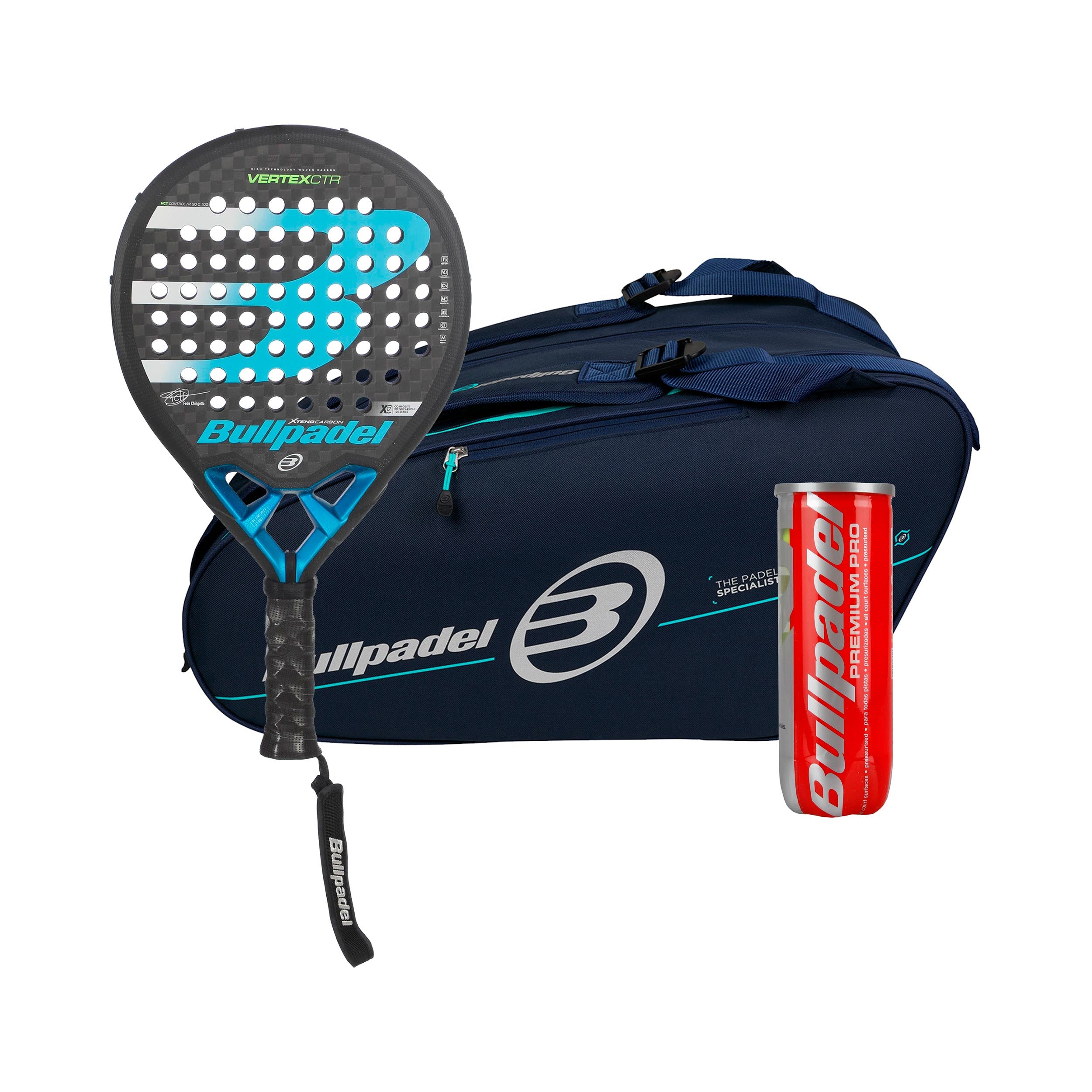 Bullpadel Pack de 3 Vertex 2 CTR  Más raquetera, Más tubo de pelotas
