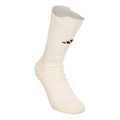 Crew Calcetines de tenis Unisex - crema, rojo vino
