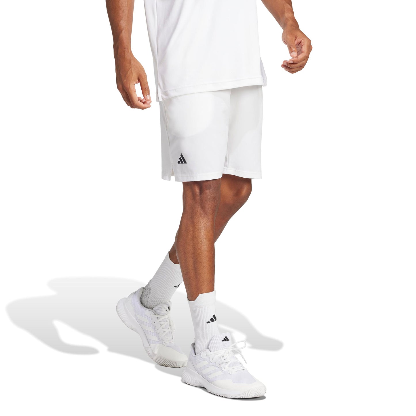 adidas Club 9Inch Sweat Shorts Hombres-blanco