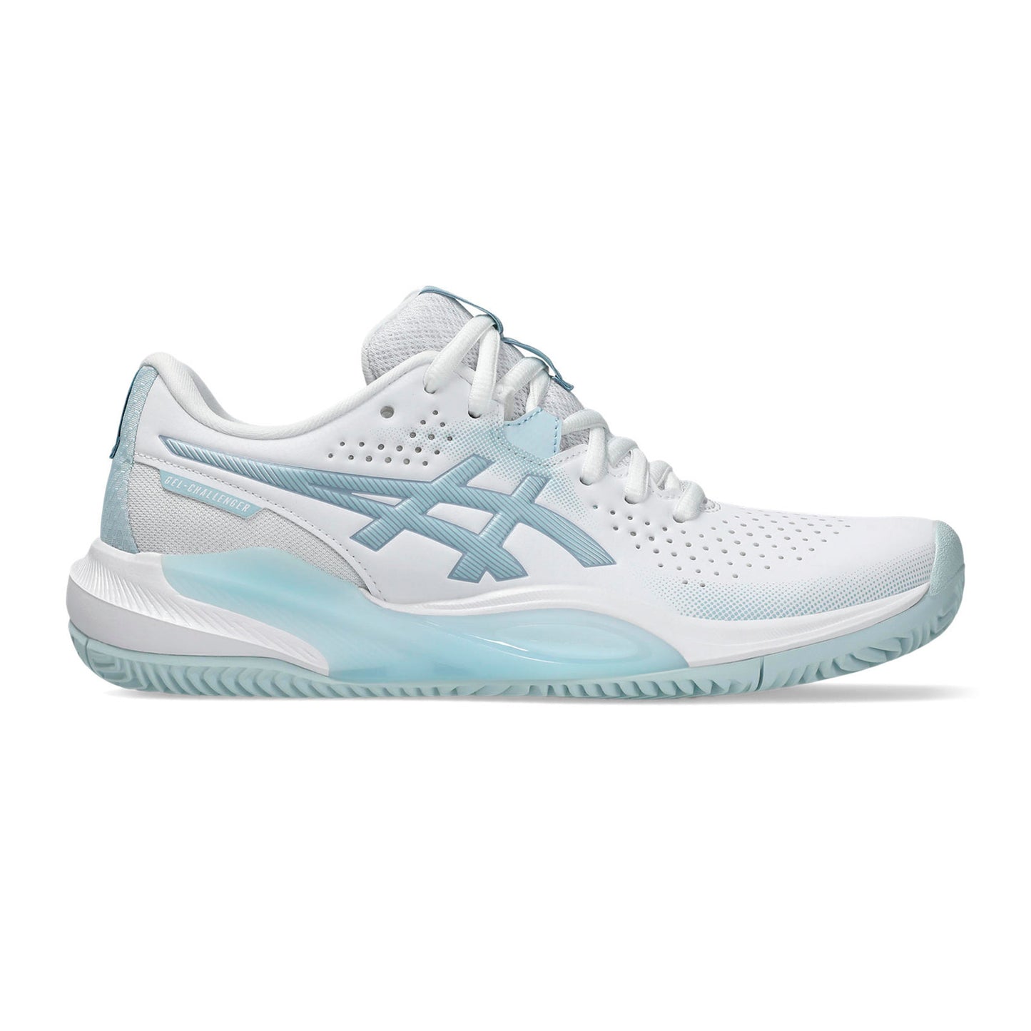 ASICS Gel-Challenger 15 Zapatilla tierra batida Mujeres - blanco, azul claro