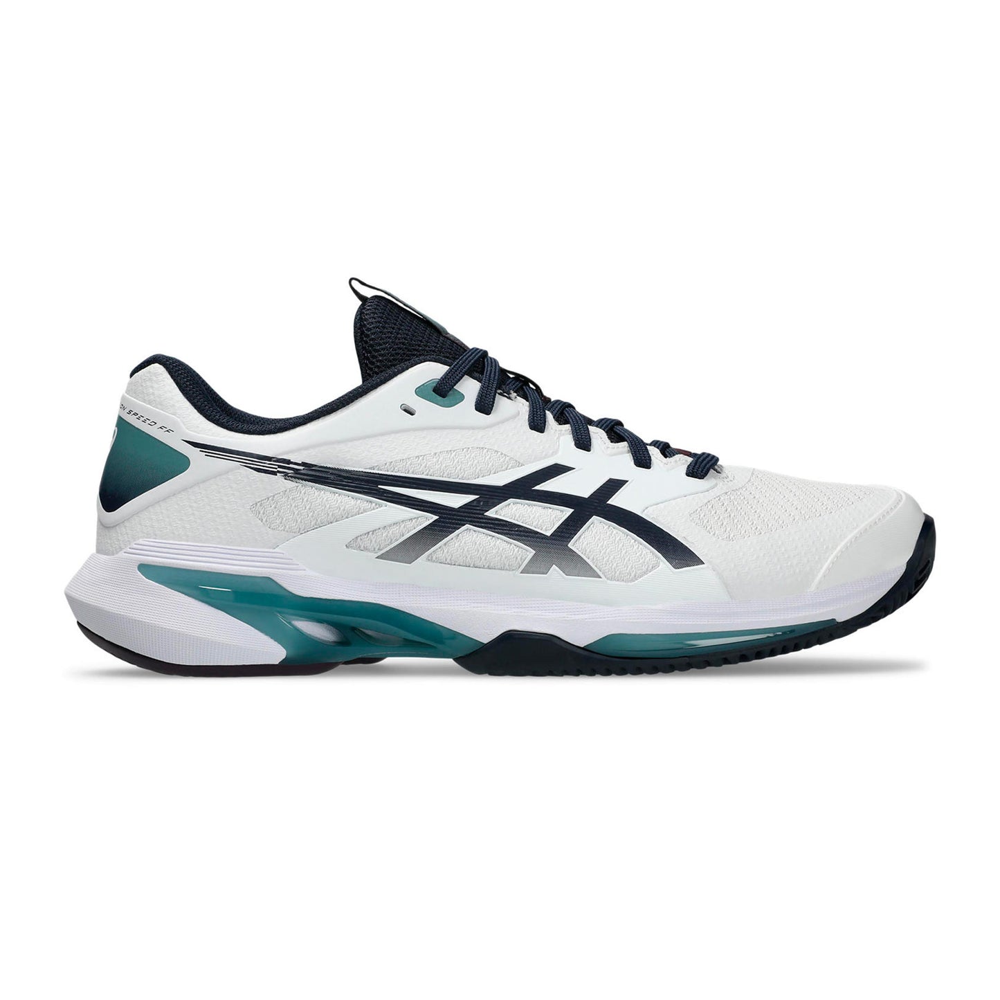 ASICS Solution Speed FF 4 Zapatilla tierra batida Hombres - blanco, azul noche