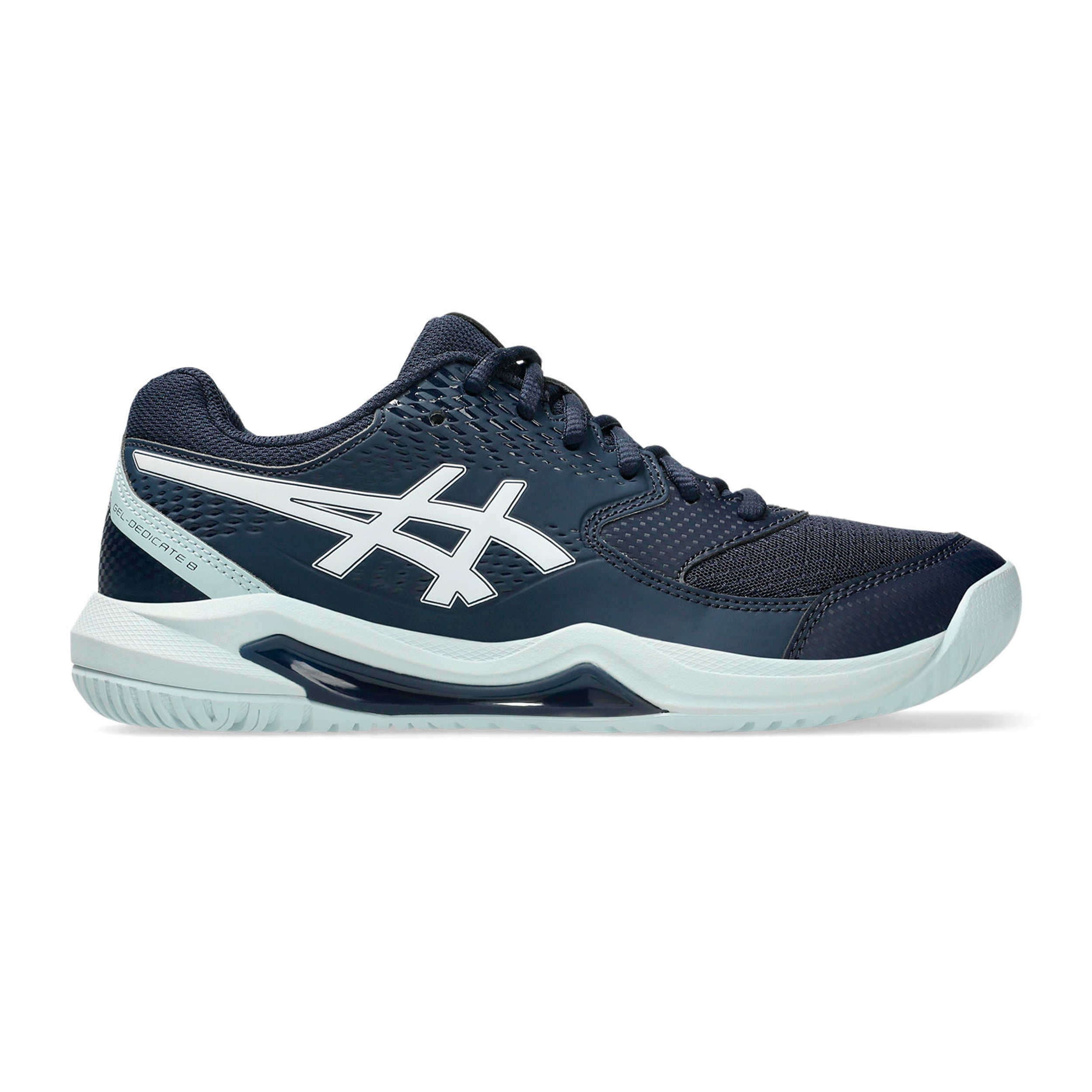 ASICS Gel-Dedicate 8 Zapatilla todas las superficies Mujeres - azul oscuro, blanco
