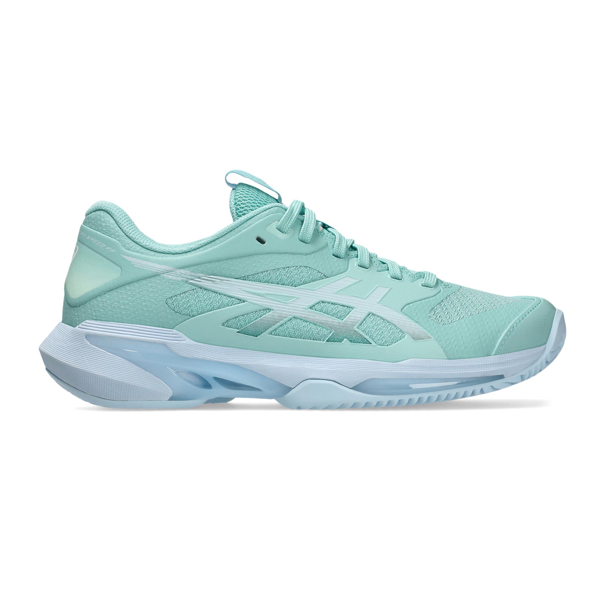 ASICS Solution Speed FF 4 Zapatilla tierra batida Mujeres - menta, azul claro