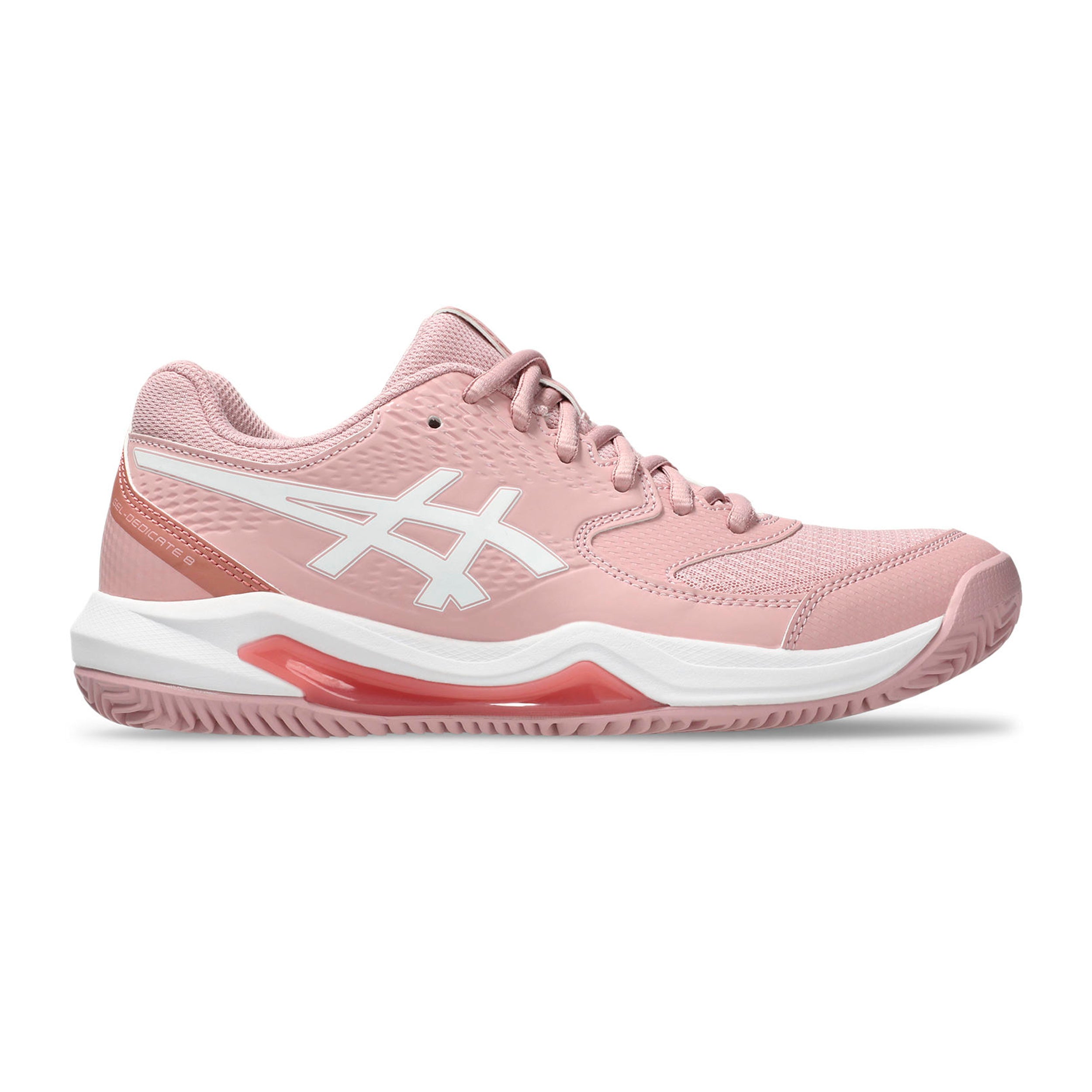 ASICS Gel-Dedicate 8 Zapatilla tierra batida Mujeres - rosa, blanco