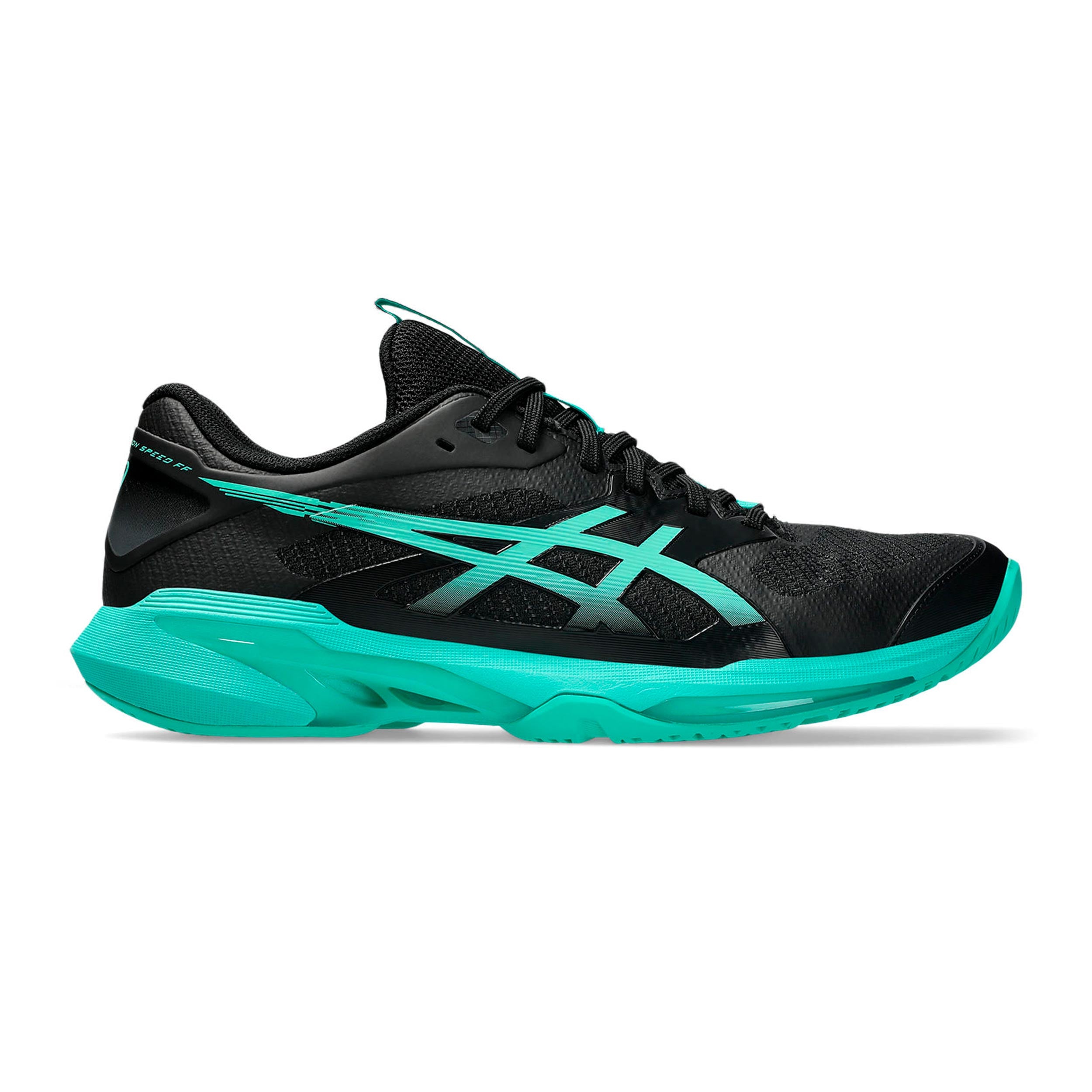 ASICS Solution Speed FF 4 Zapatilla todas las superficies Hombres - negro, turquesa