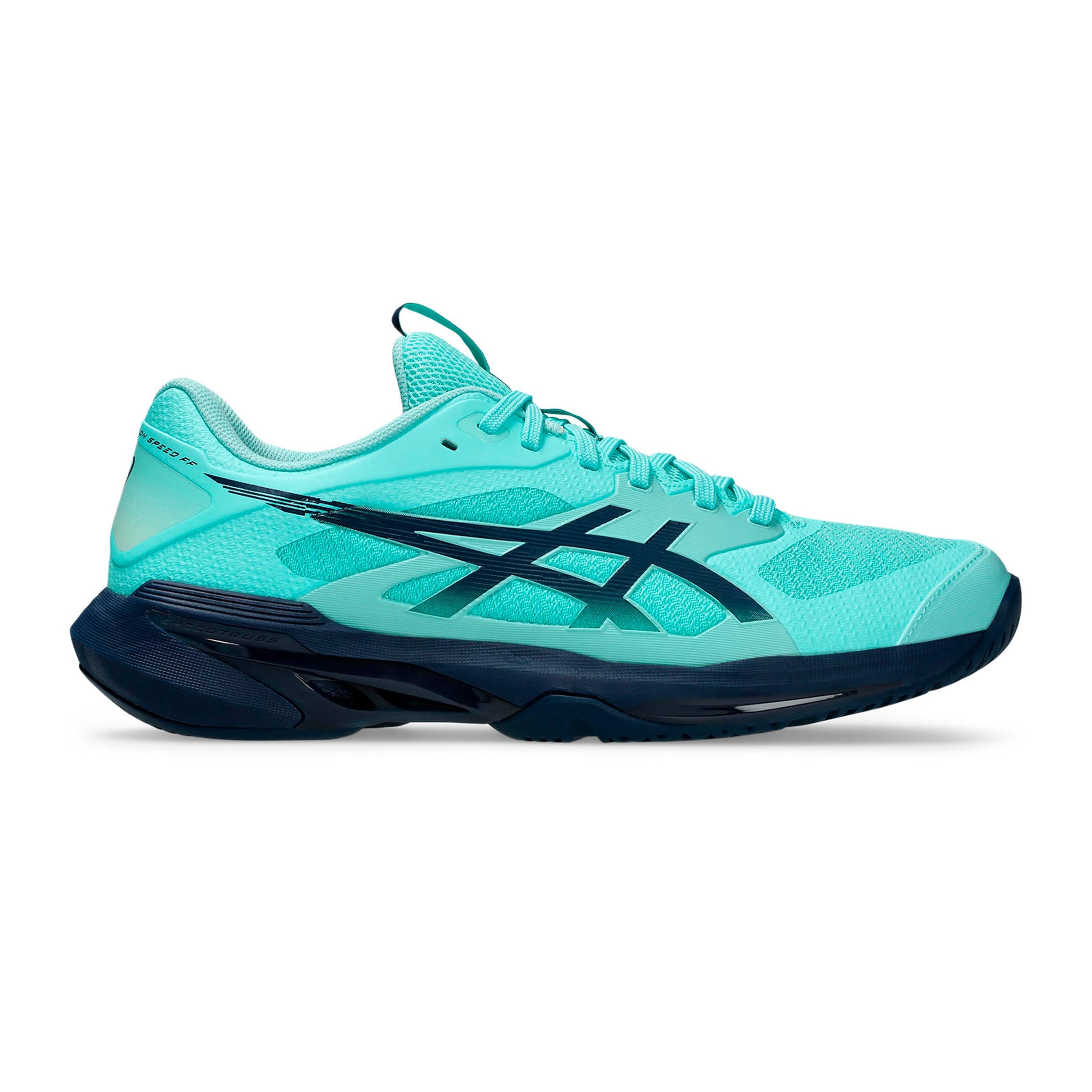 ASICS Solution Speed FF 4 Zapatilla todas las superficies Hombres - menta, azul oscuro