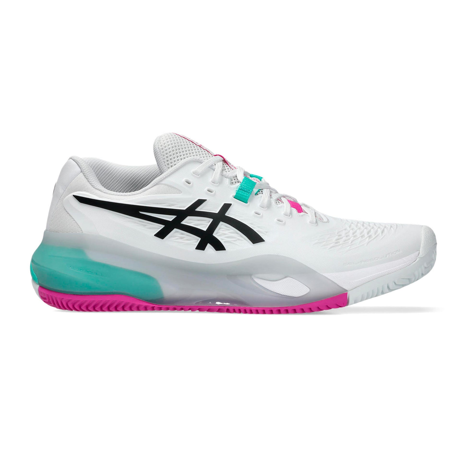ASICS Gel-Resolution X Zapatilla tierra batida Hombres - blanco, rosa
