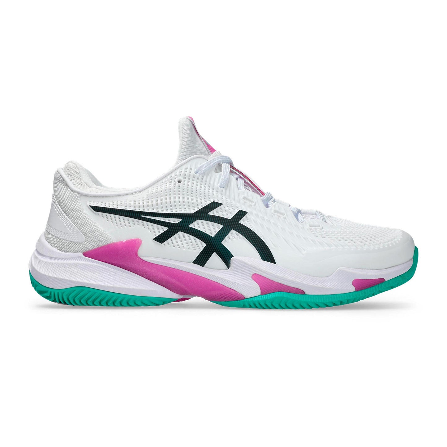 ASICS Court FF 3 Zapatilla tierra batida Hombres - blanco, rosa