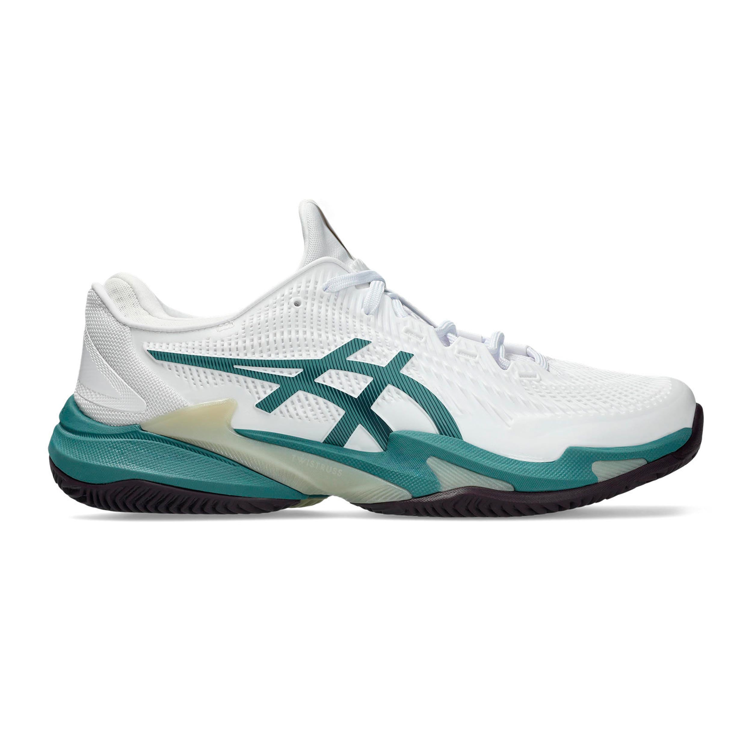ASICS Court FF 3 Zapatilla tierra batida Hombres - blanco, salvia