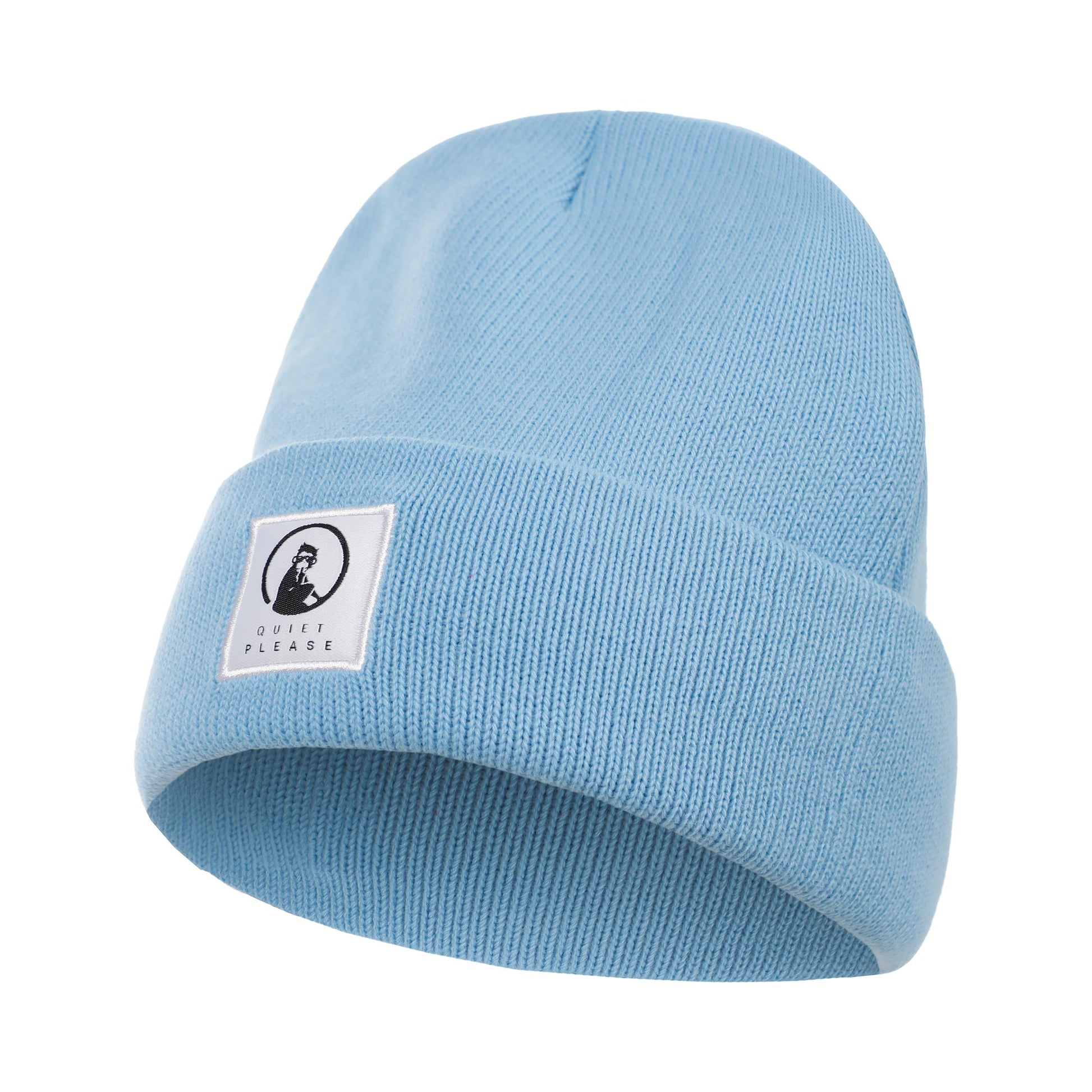 Quiet Please Get Warm Gorro Unisex-azul claro