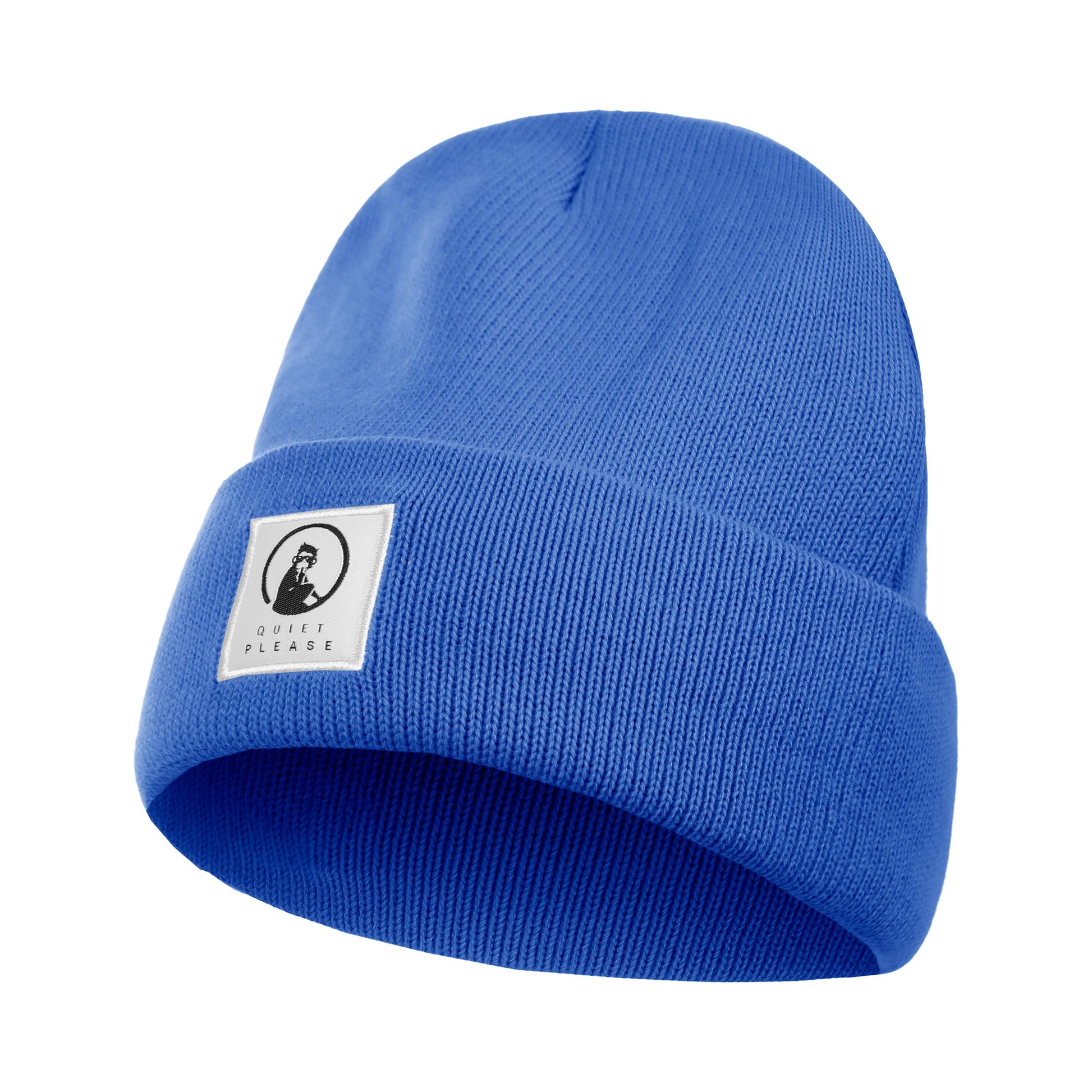 Quiet Please Get Warm Gorro Unisex-azul oscuro