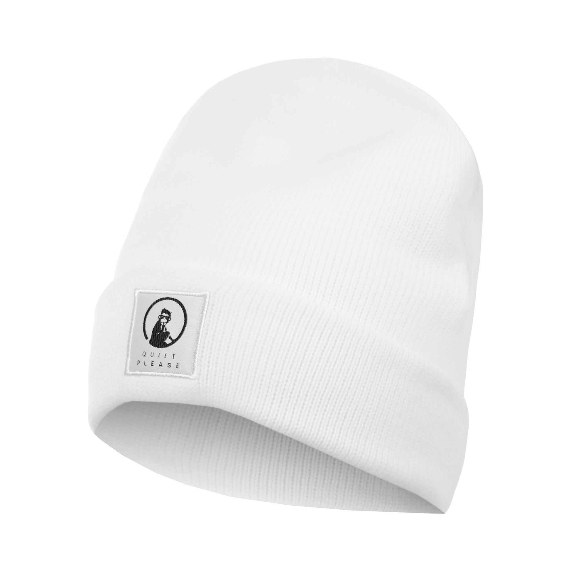 Quiet Please Get Warm Gorro Unisex-blanco