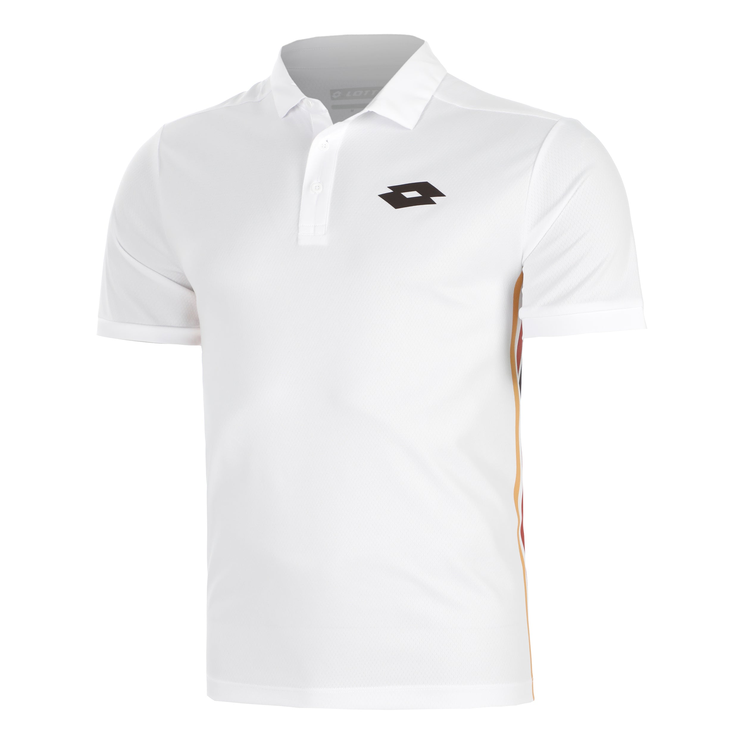 Lotto Tech VI Polo Hombres - blanco, marrón