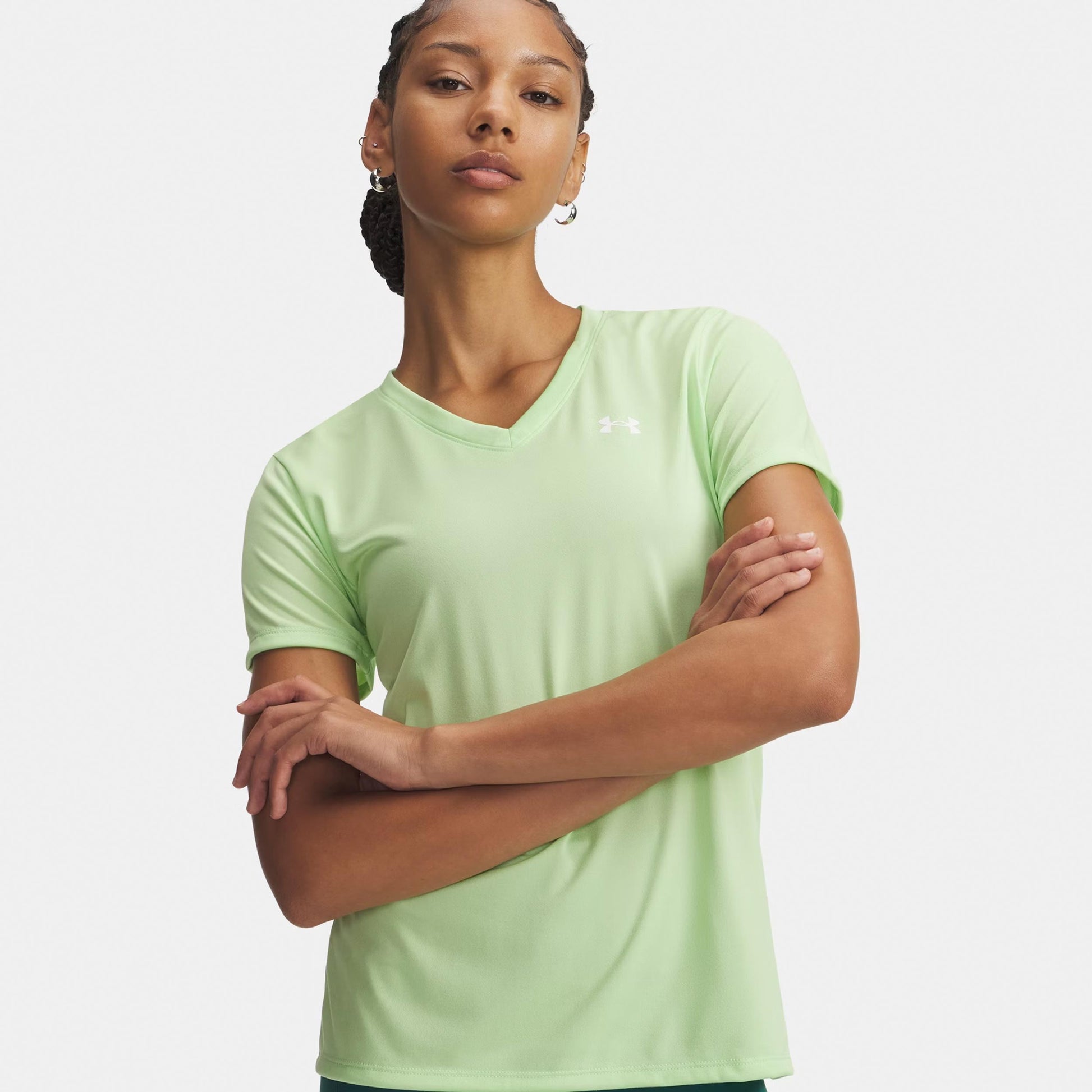 Under Armour Tech Solid Camiseta de manga corta Mujeres-verde