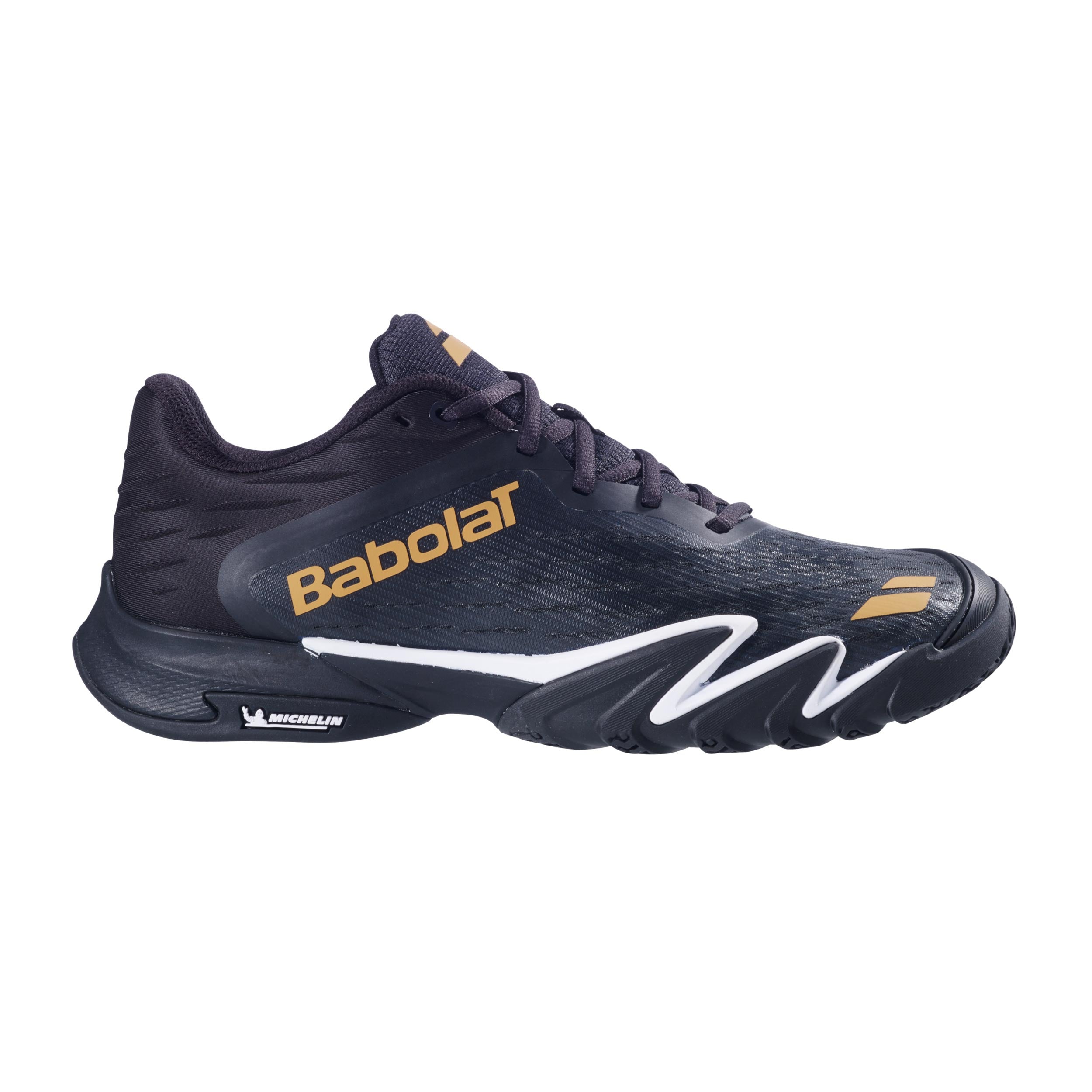 Premura 3 PADL Zapatilla de pádel Hombres-negro, dorado – Padel-Point