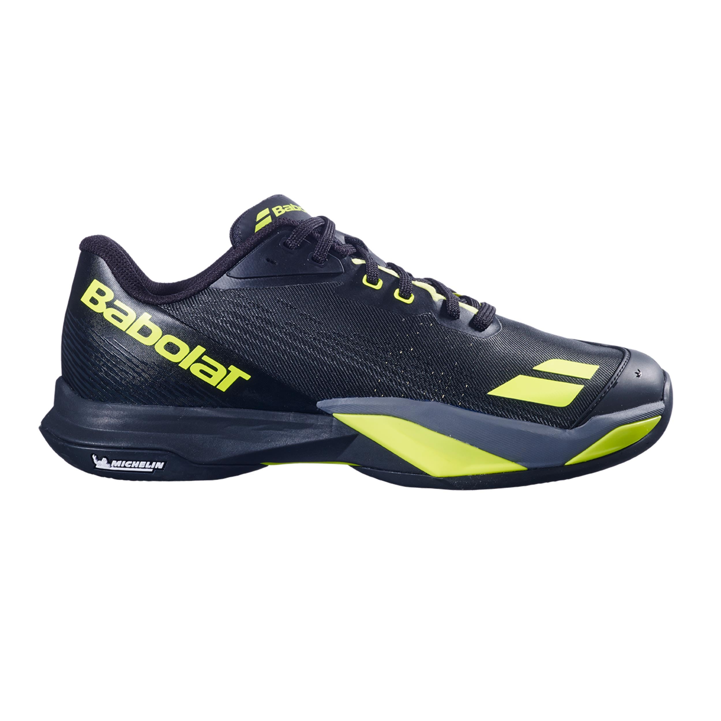 Babolat Jet Mach 4 Zapatilla tierra batida Hombres - negro, amarillo neón