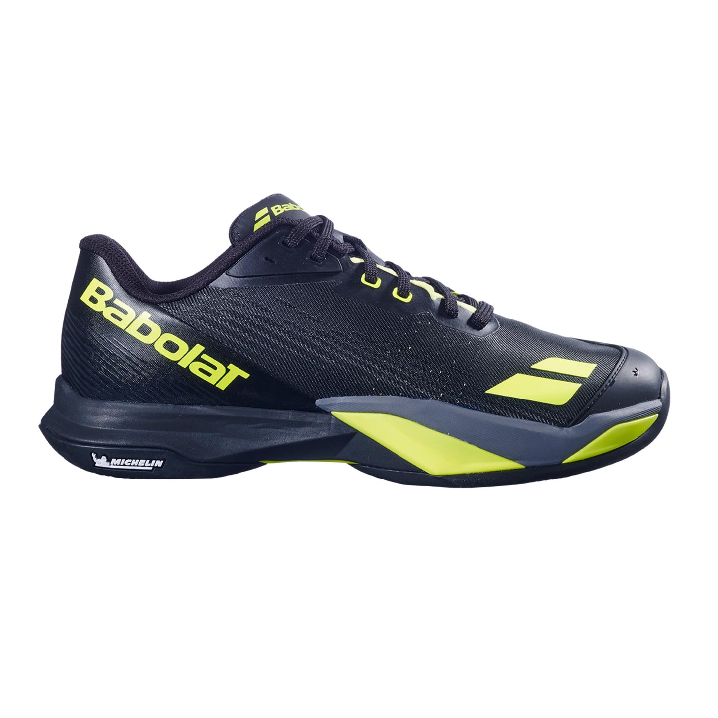 Babolat Jet Mach 4 Zapatilla tierra batida Hombres - negro, amarillo neón