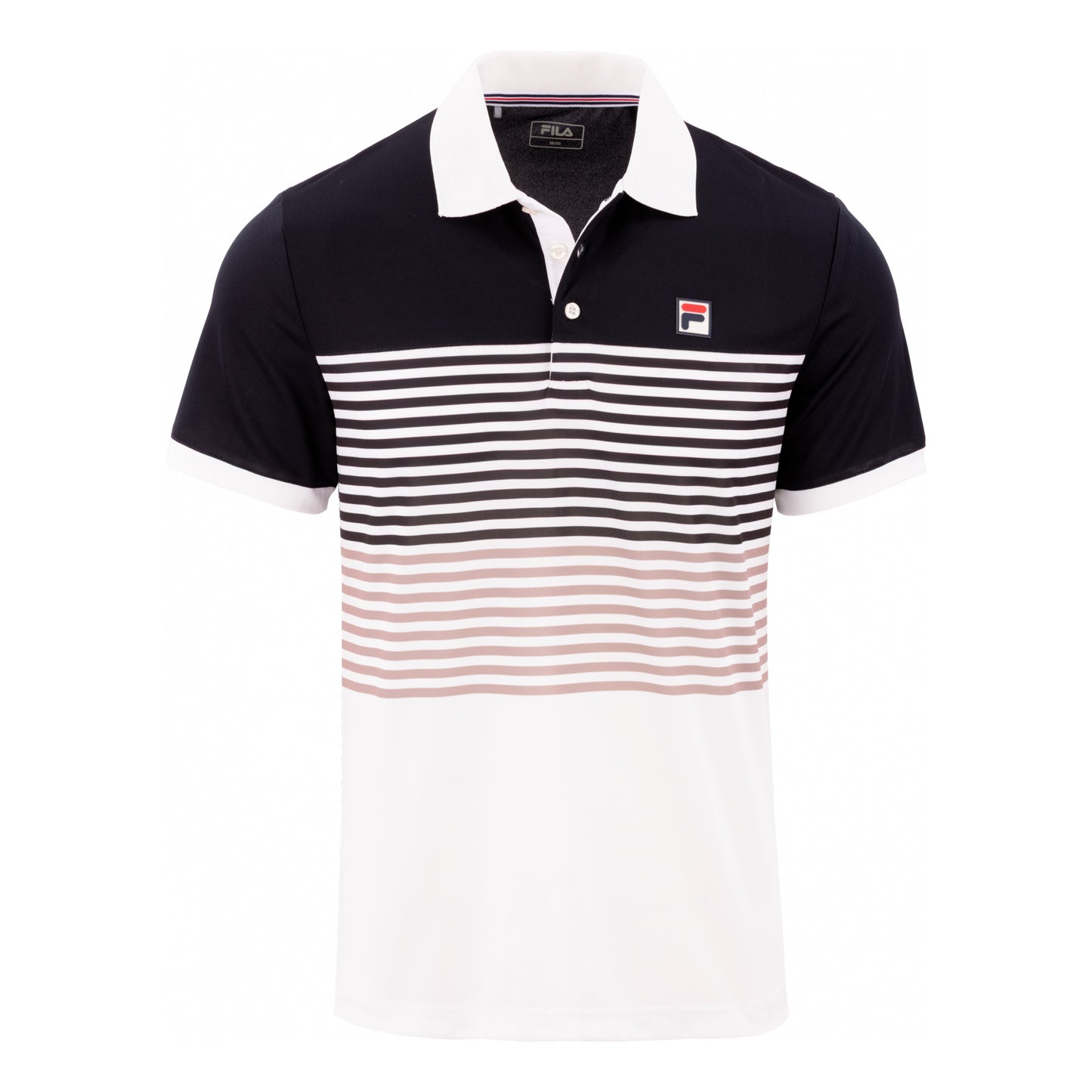 Fila BB Monte Carlo Polo Hombres - negro, blanco roto