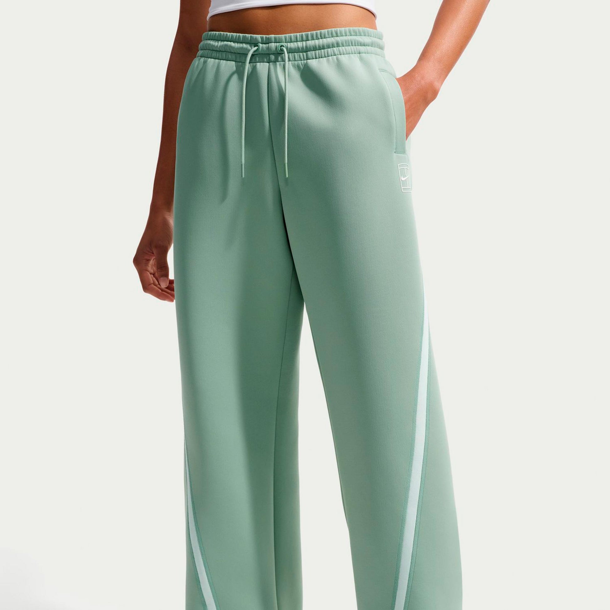Nike Court Dri-Fit Advantage  Pantalón de entrenamiento Mujeres - blanco rot, blanco