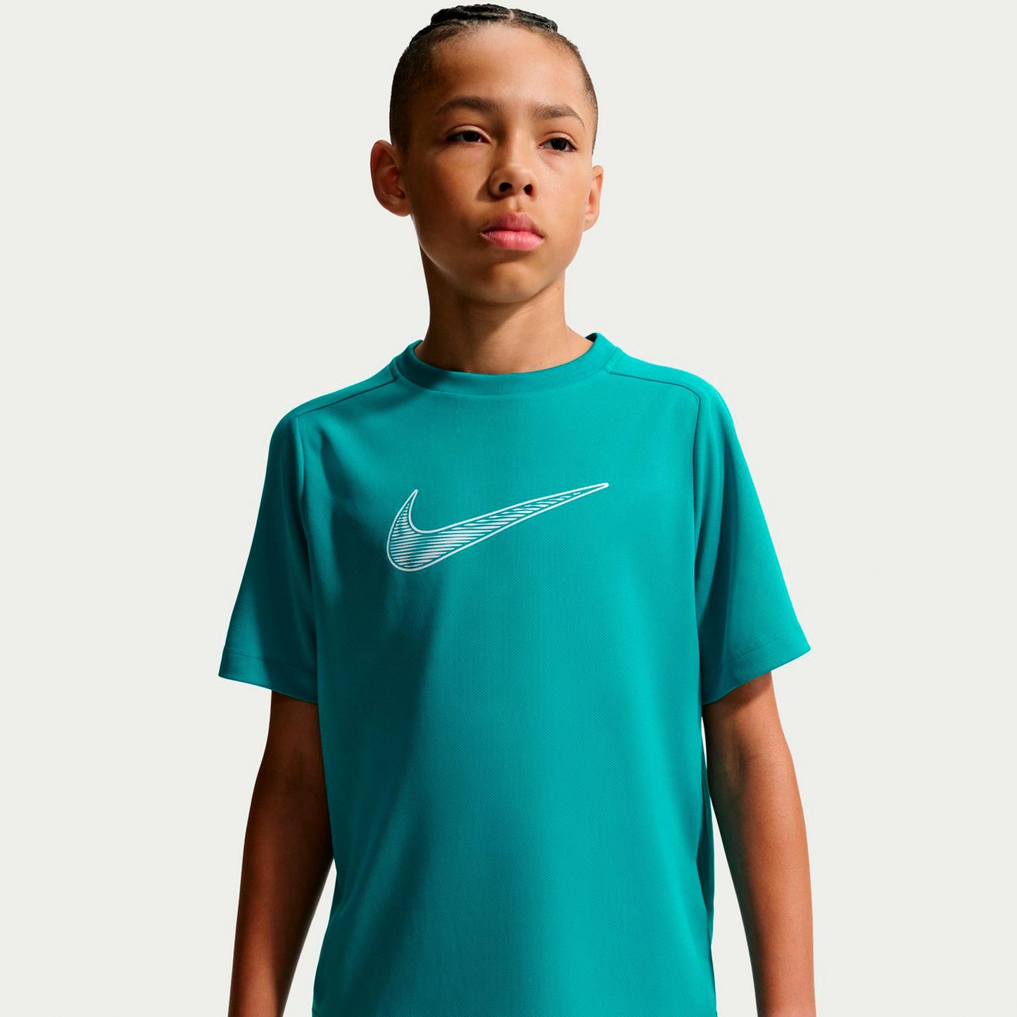 Nike Dri-Fit Multi  Camiseta de manga corta Niños - color petróleo, blanco