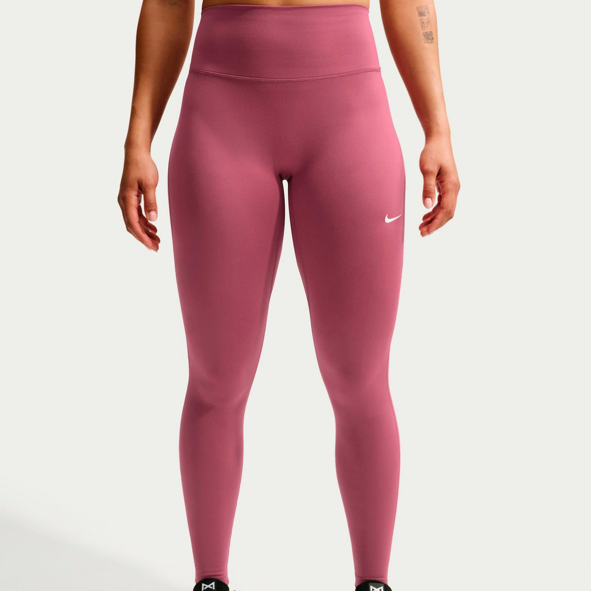 Nike Dri-Fit One High Rise Malla Mujeres - malva