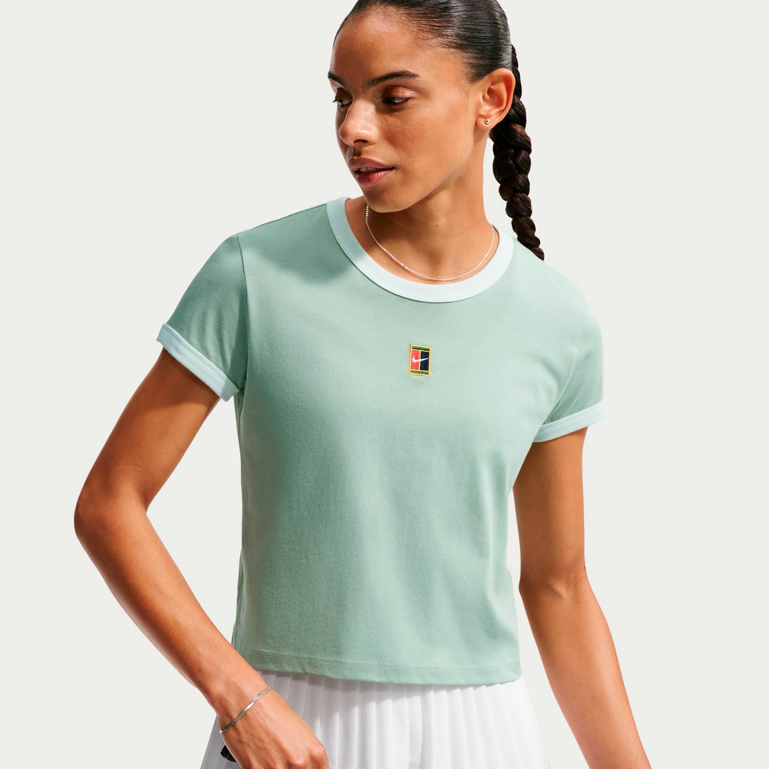 Nike Heritage Camiseta de manga corta Mujeres - blanco rot, verde