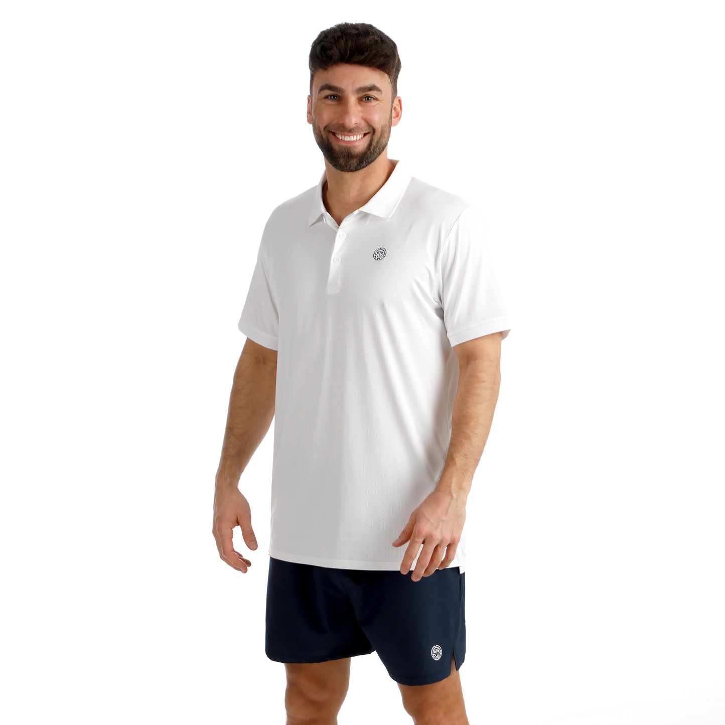BIDI BADU Crew 2.0 Polo Hombres-blanco