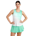 Crew Racerback Camiseta de tirantes Mujeres-verde, blanco