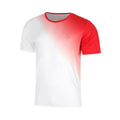 Crew Fade Camiseta de manga corta Chicos-rojo, blanco