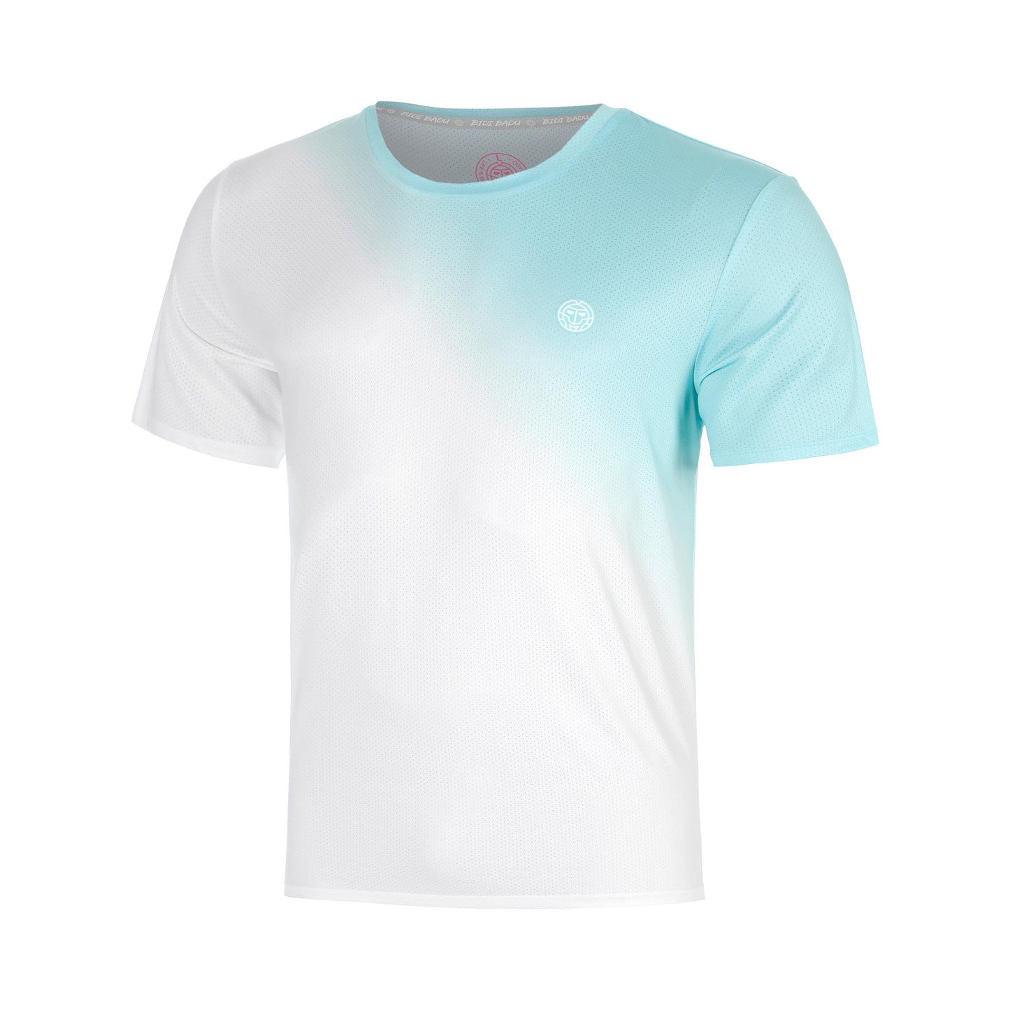 BIDI BADU Crew Fade Camiseta de manga corta Chicos-turquesa, blanco