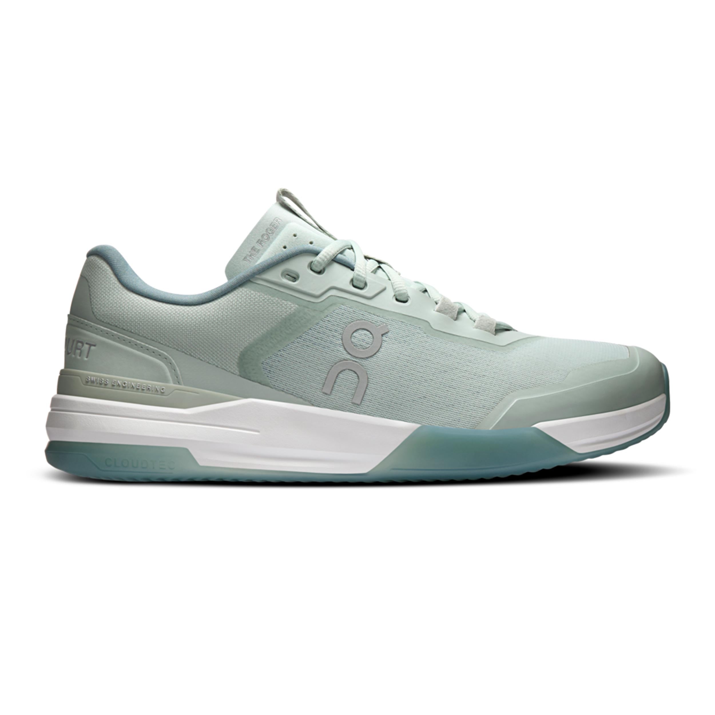 On THE ROGER ADV Pro Zapatilla tierra batida Hombres - menta, blanco