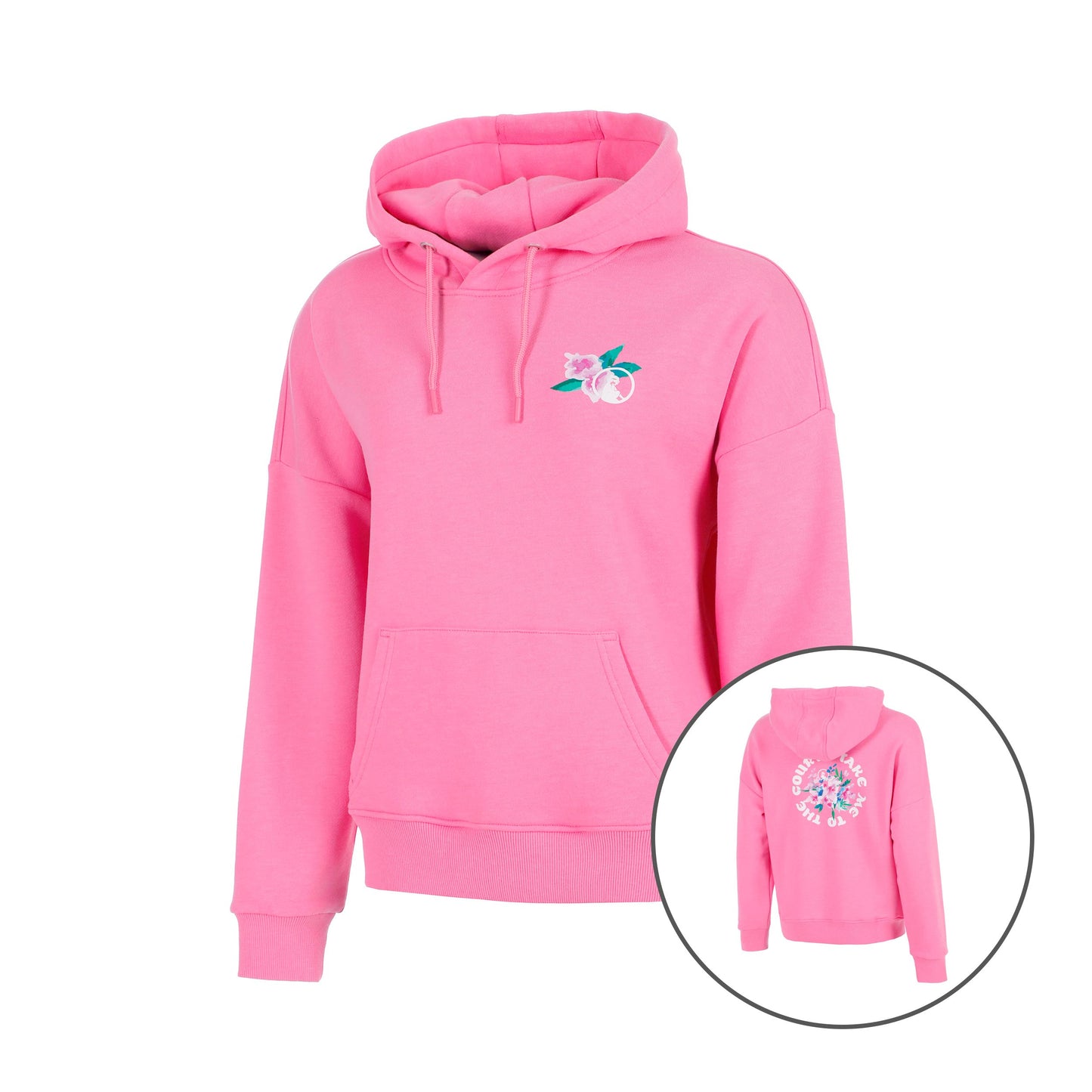 Quiet Please Crush TMTTC Sudadera con capucha Chicas-rosa, blanco