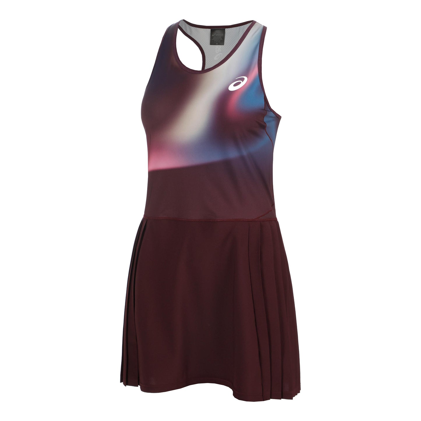 ASICS AOP Vestido Mujeres - rojo vino