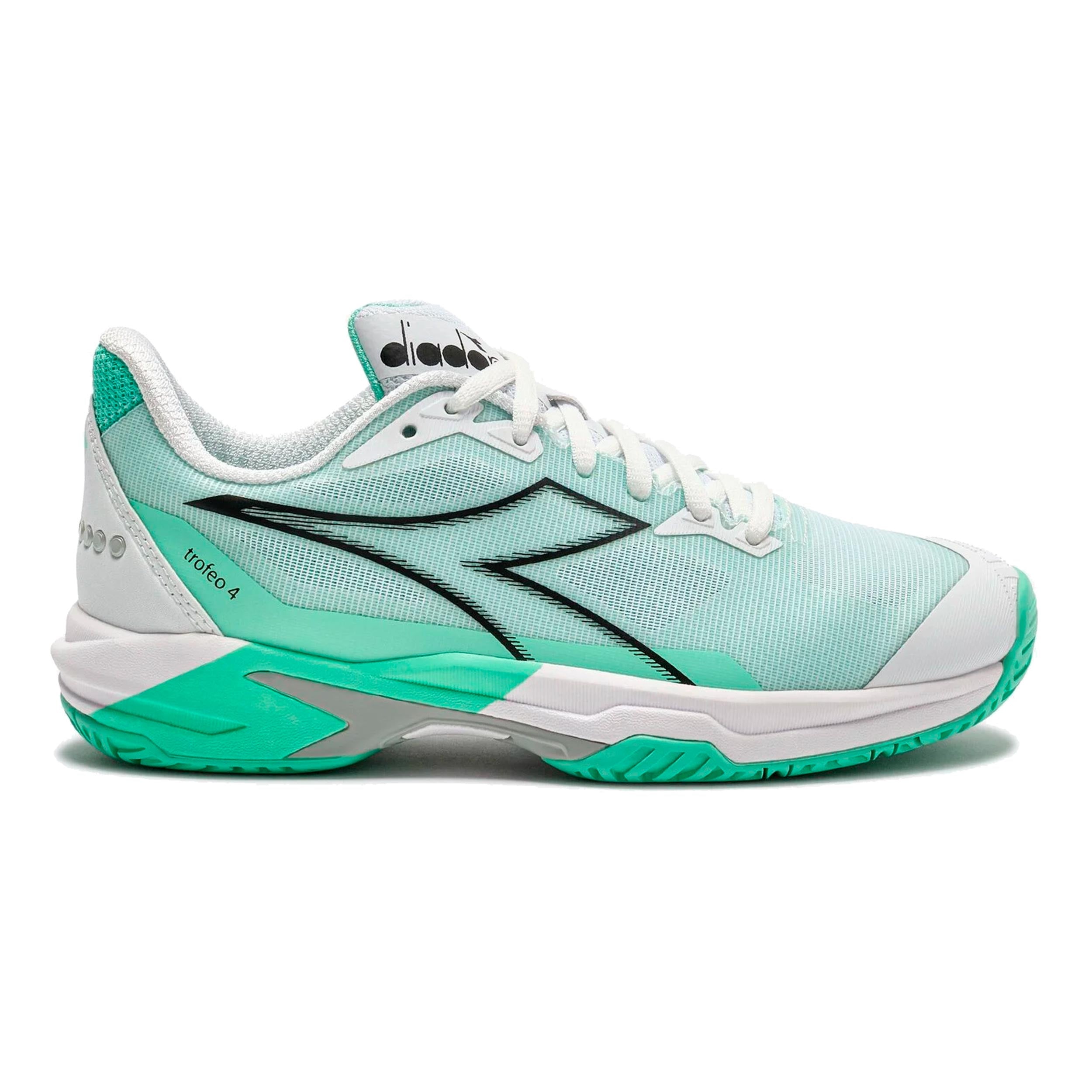 Diadora Trofeo 4 Zapatilla todas las superficies Mujeres-blanco, negro