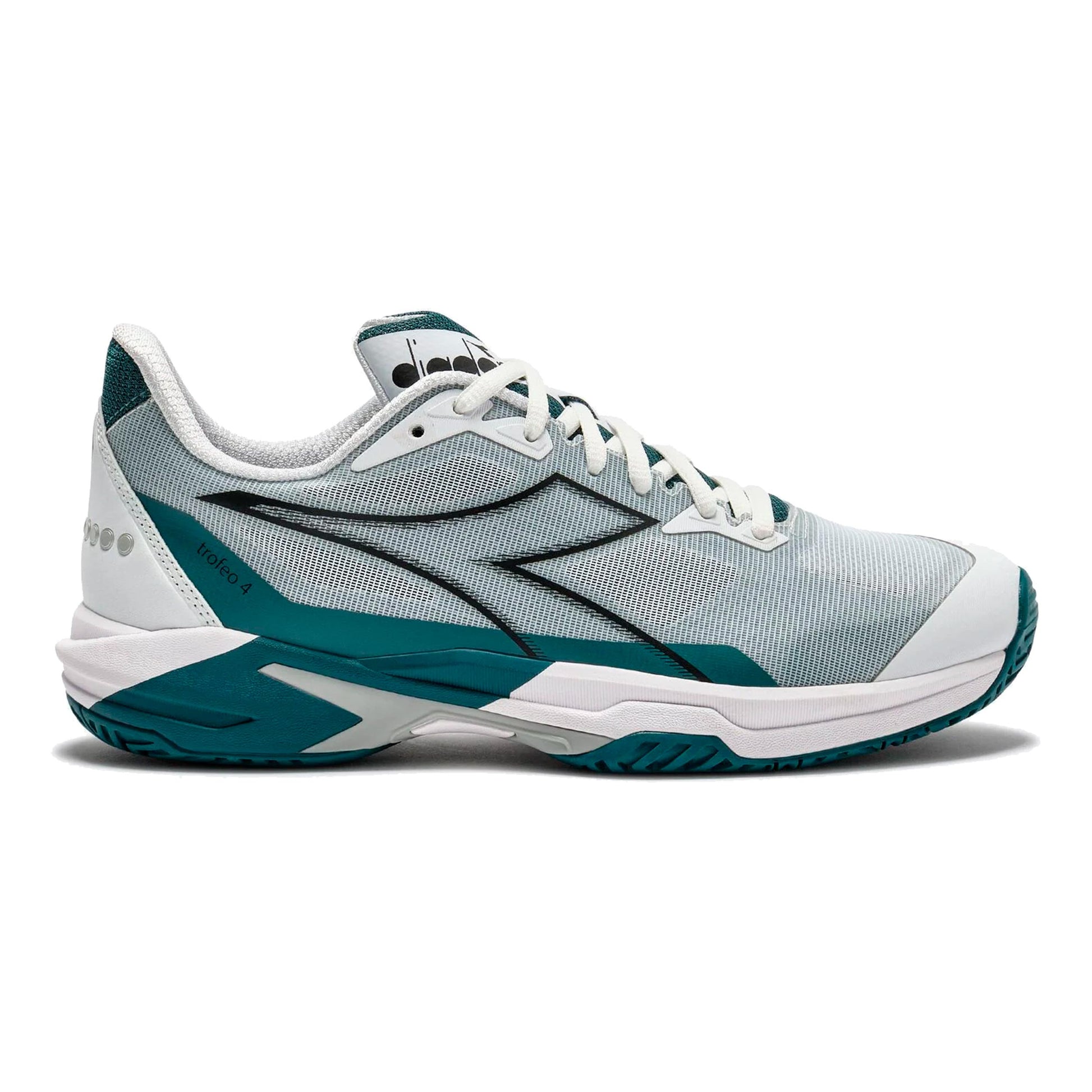 Diadora Trofeo 4 Zapatilla todas las superficies Hombres-blanco, negro