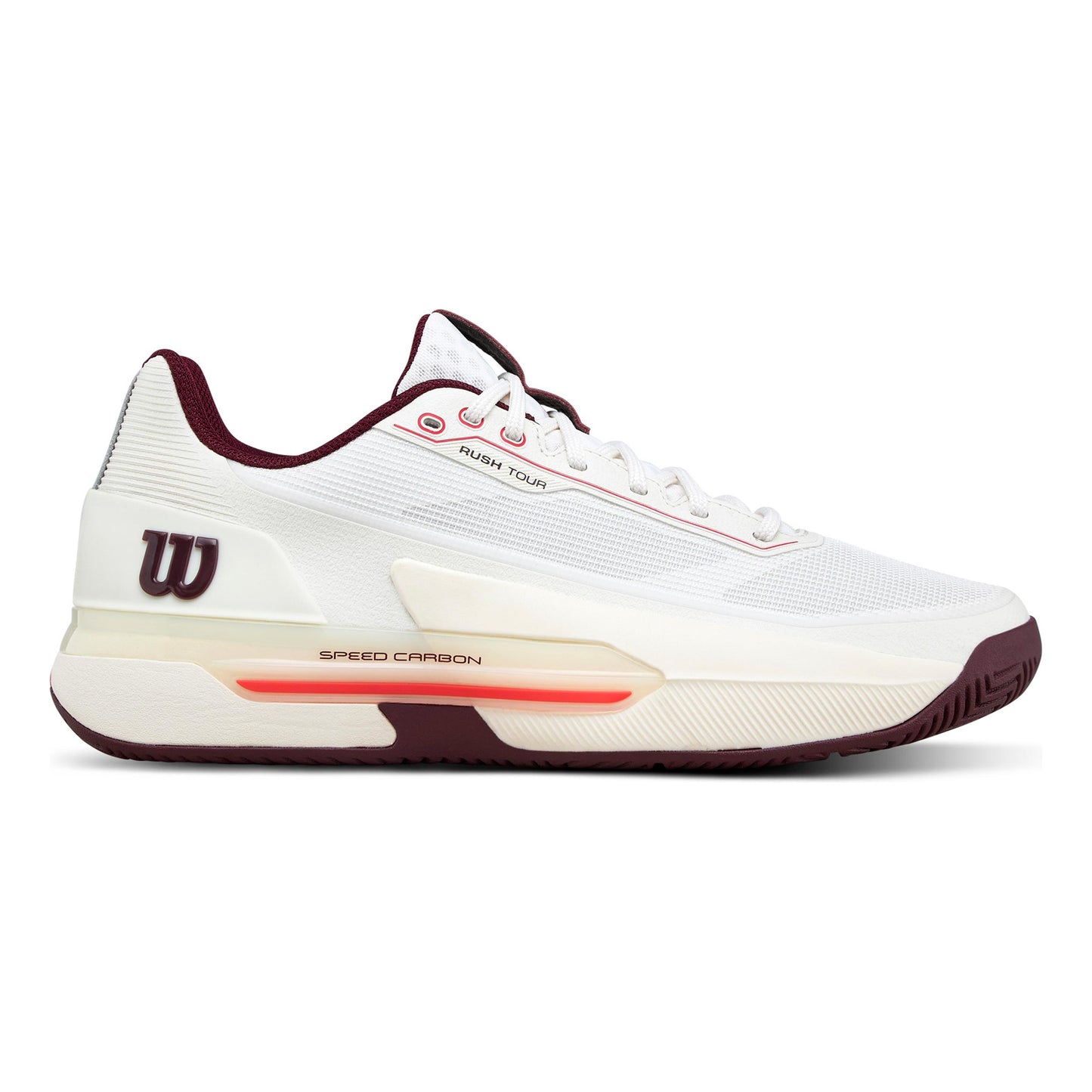 Wilson Rush Tour 5 Zapatilla todas las superficies Hombres-blanco, rojo vino